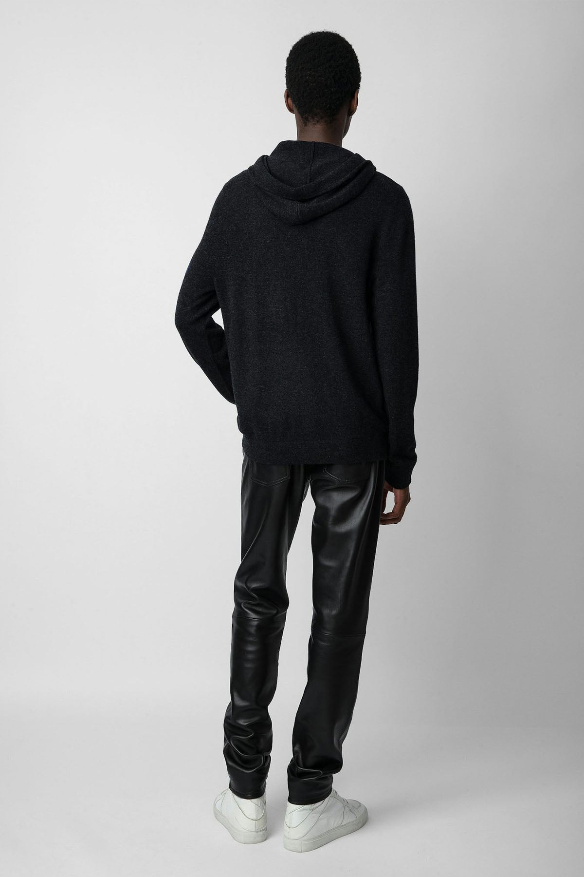 Zadig & Voltaire Logolu Kapüşonlu Kaşmirli Örgü Yün Triko-Libas Trendy Fashion Store