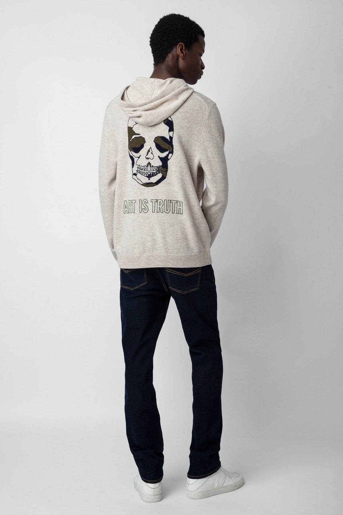 Zadig & Voltaire Kuru Kafa Kapüşonlu Kaşmirli Yün Triko-Libas Trendy Fashion Store