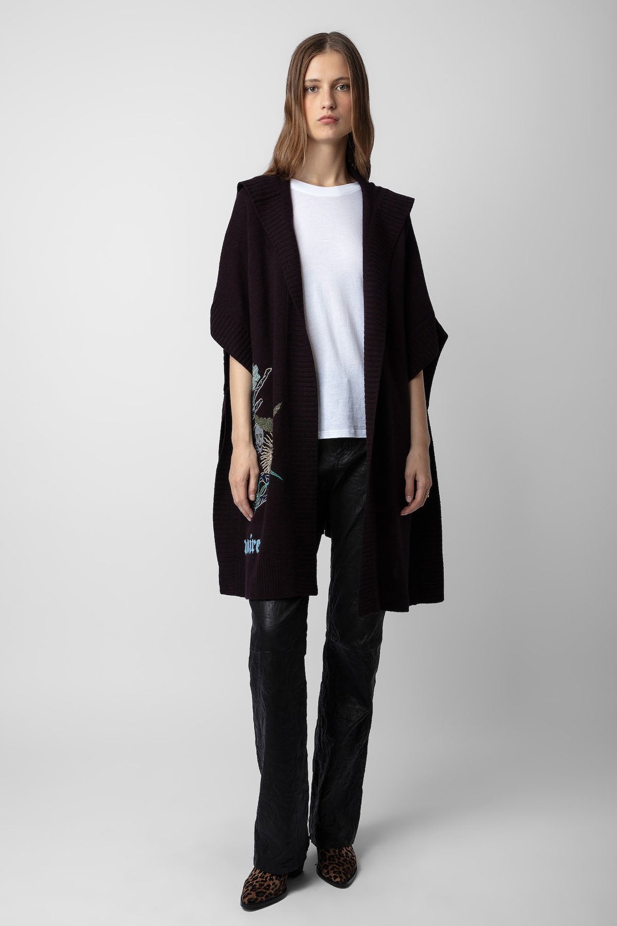 Zadig & Voltaire Geniş Kesim Kapüşonlu Kaşmir Yelek-Libas Trendy Fashion Store