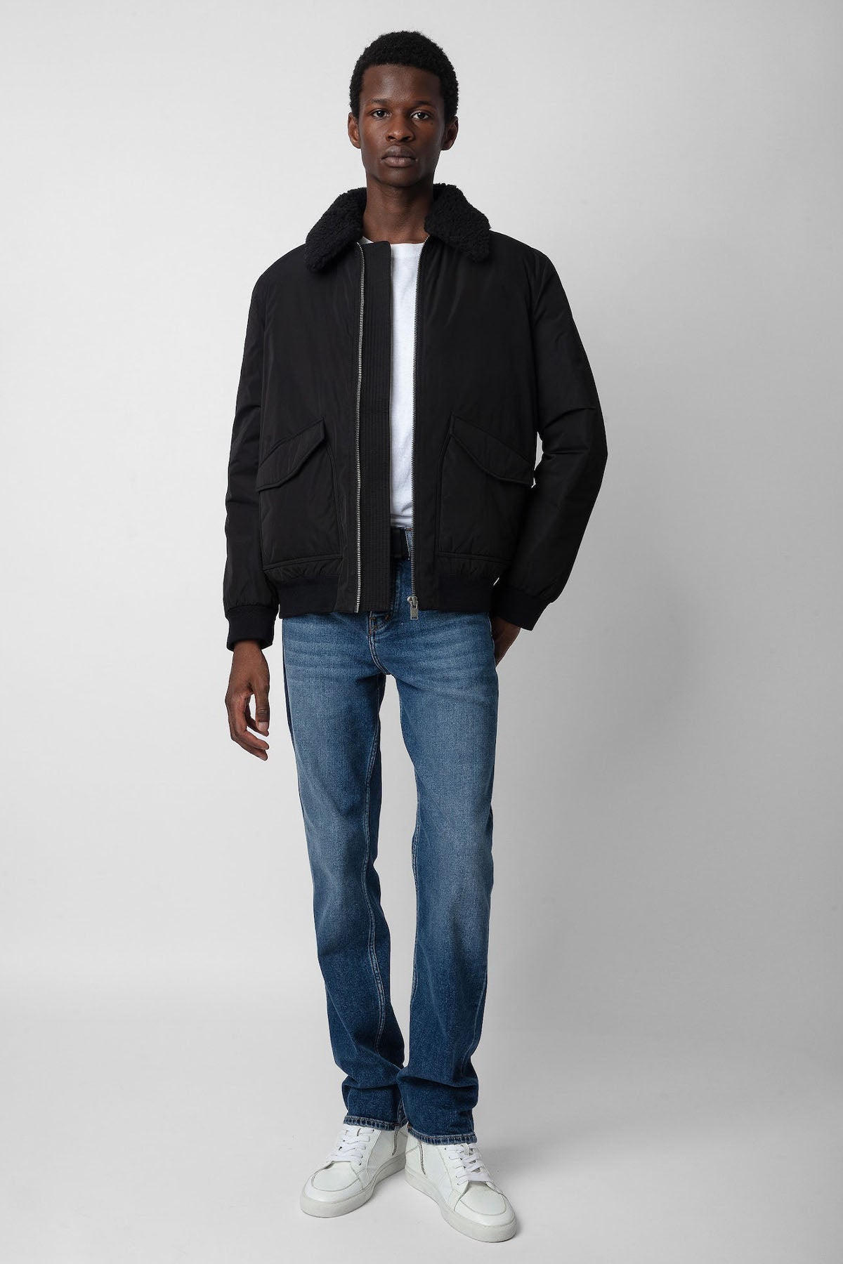 Zadig & Voltaire Yakası Kürklü Bomber Mont-Libas Trendy Fashion Store