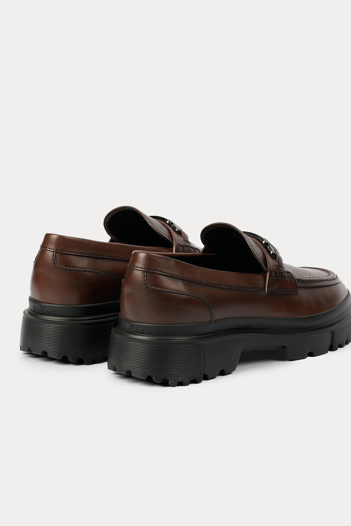 Hogan Metal Tokalı Deri Loafer Ayakkabı HXM6290EP20QTUS013