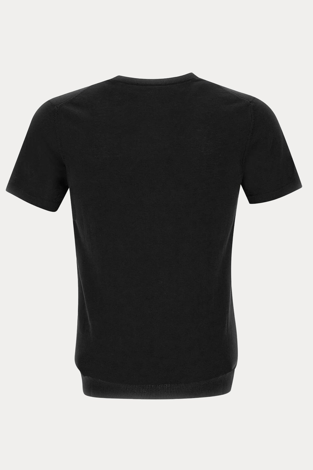 Manifattura Yuvarlak Yaka İnce Örgü T-shirt-T-shirt-Libas