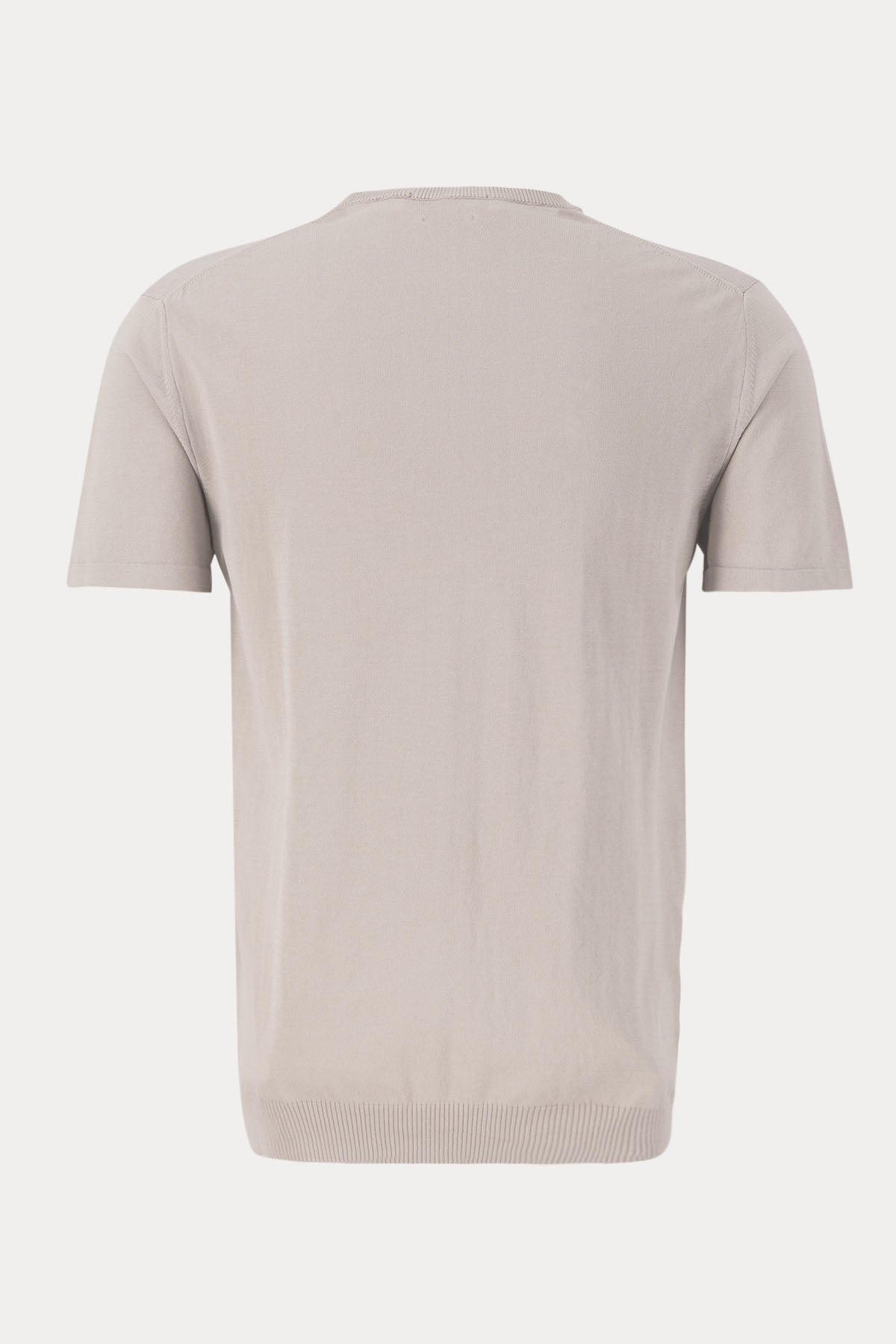 Manifattura Yuvarlak Yaka İnce Örgü T-shirt