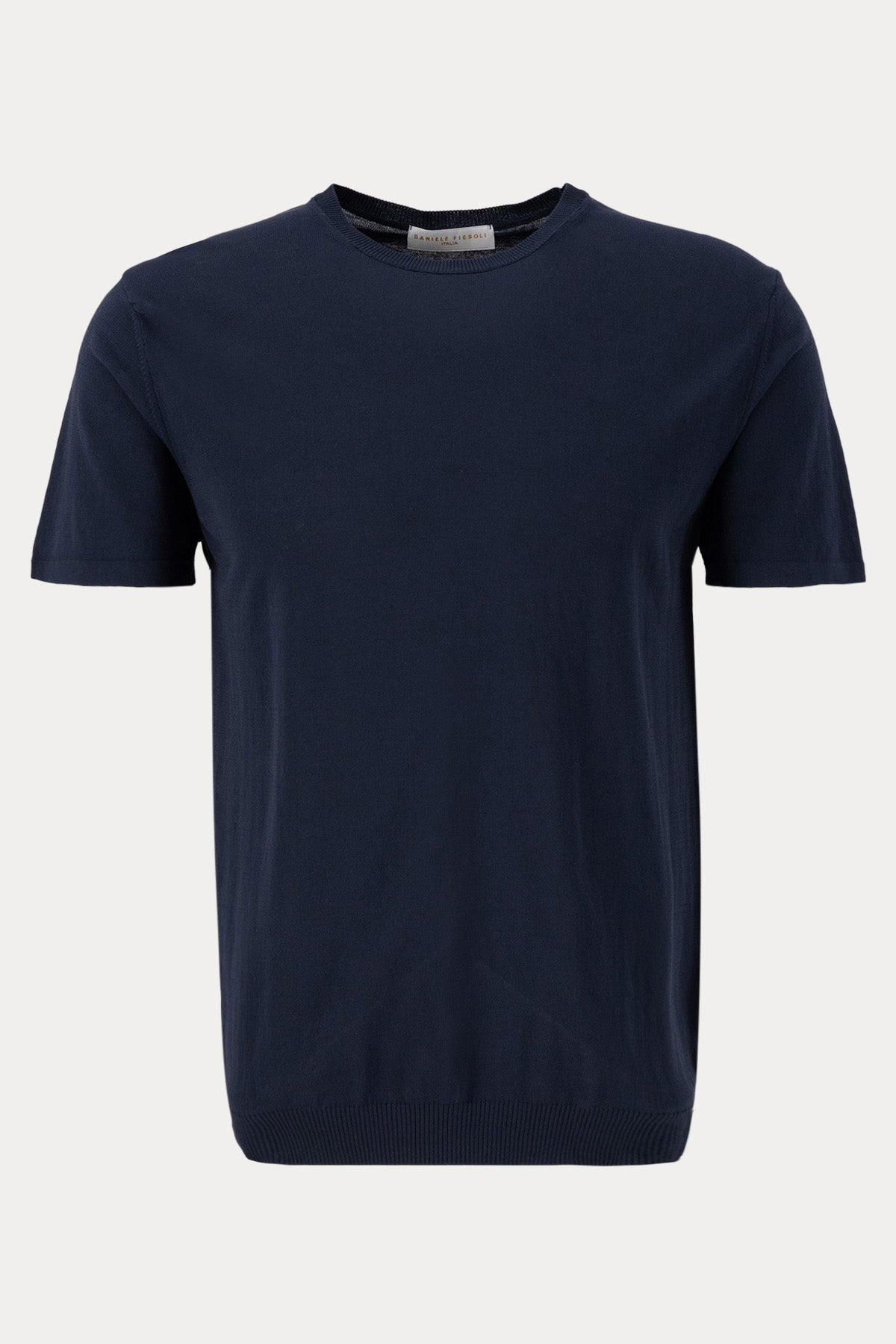 Manifattura Yuvarlak Yaka İnce Örgü T-shirt-T-shirt-Libas