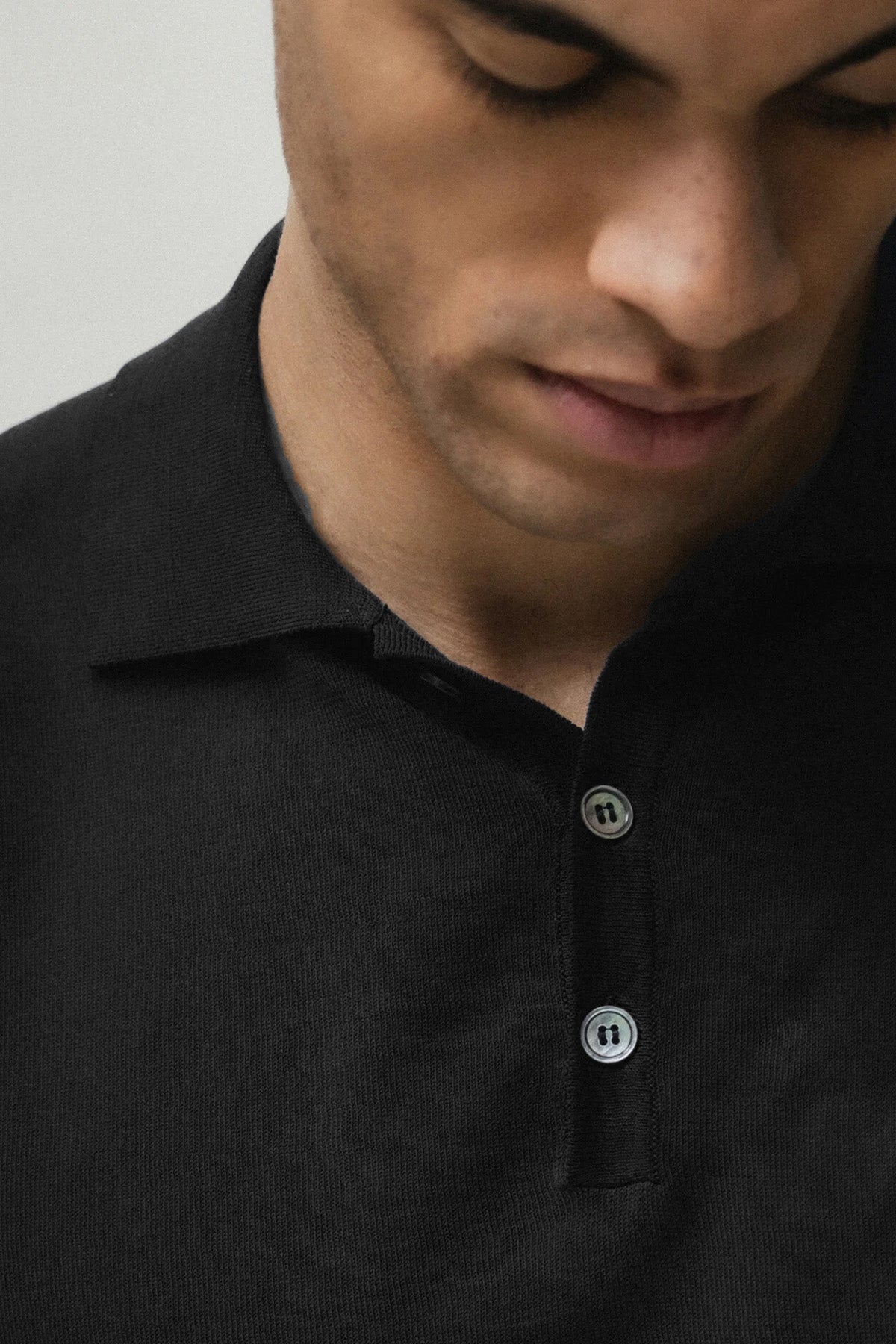 Manifattura İnce Örgü Polo Yaka T-shirt-T-shirt-Libas