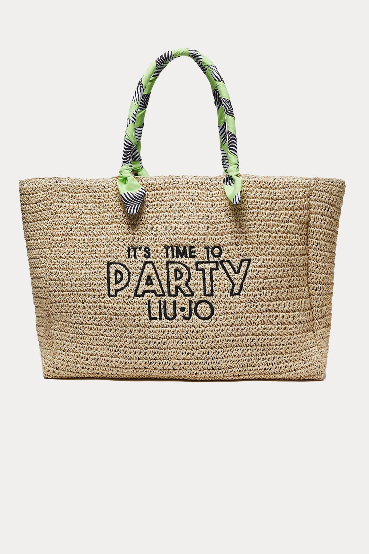 Liu Jo Logolu Hasır Örgü Shopping Bag Çanta