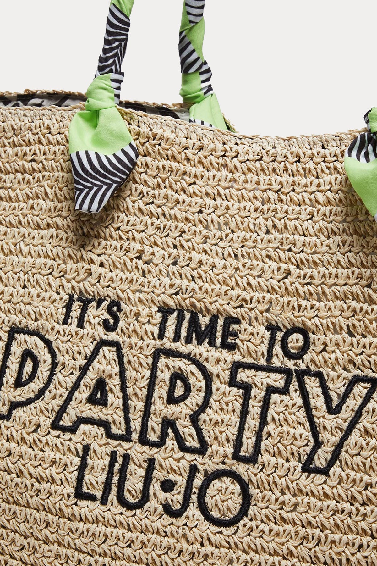 Liu Jo Logolu Hasır Örgü Shopping Bag Çanta