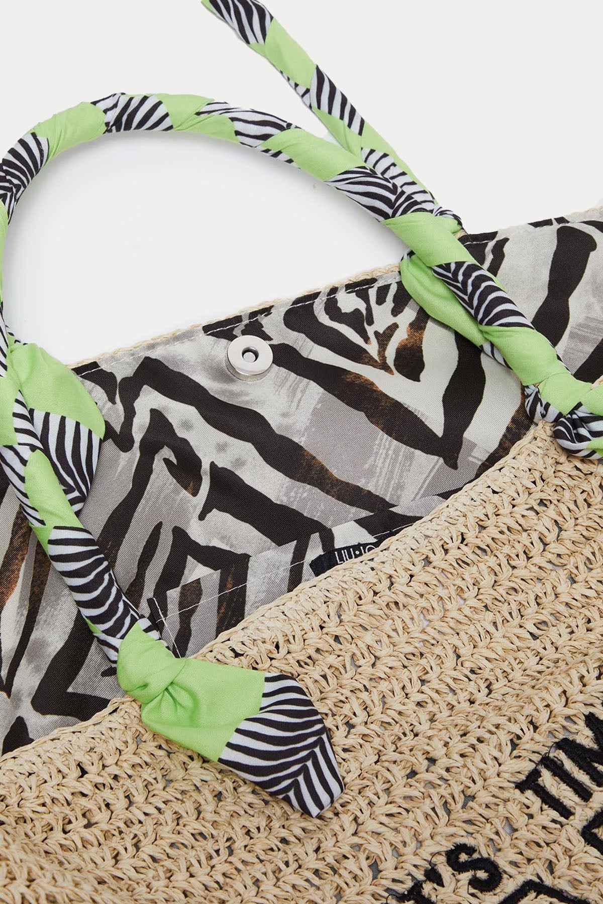 Liu Jo Logolu Hasır Örgü Shopping Bag Çanta
