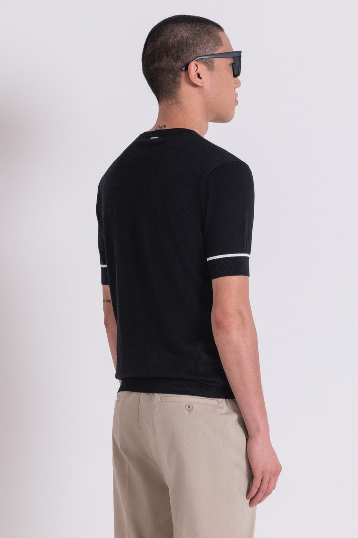 Antony Morato Regular Fit Yuvarlak Yaka Örgü Triko T-shirt-T-shirt-Libas
