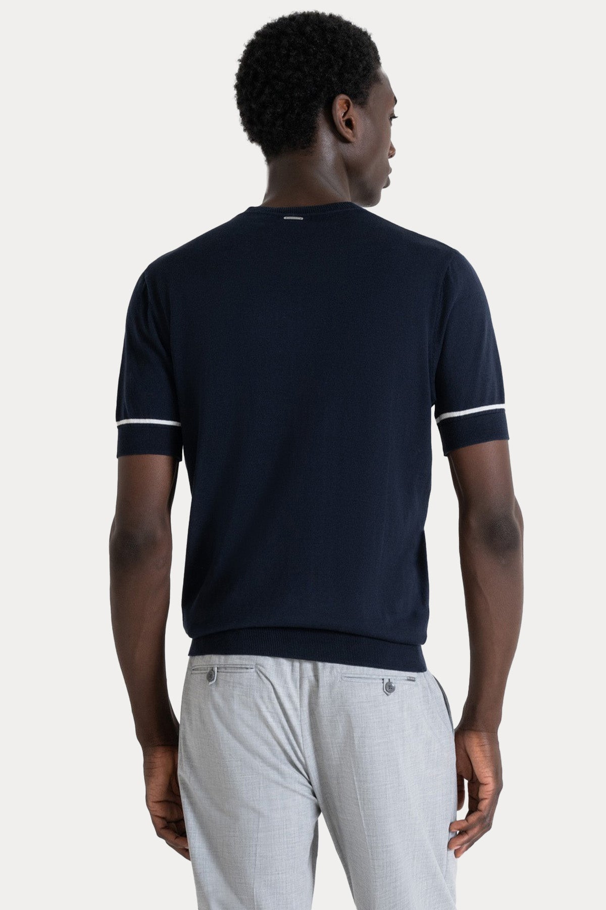 Antony Morato Regular Fit Yuvarlak Yaka Örgü Triko T-shirt-T-shirt-Libas
