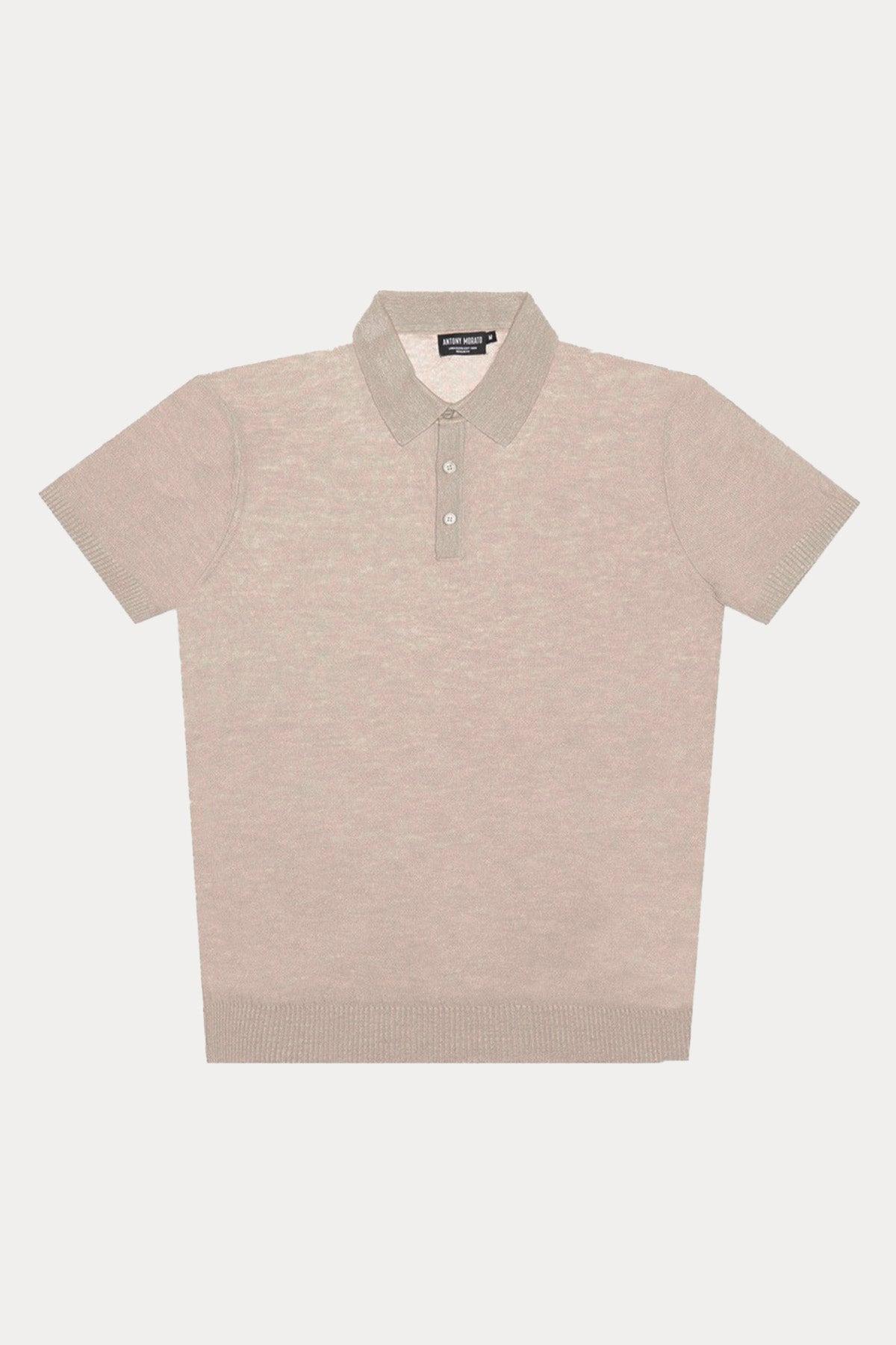 Antony Morato Regular Fit Keten Örgü Polo Yaka T-shirt-T-shirt-Libas