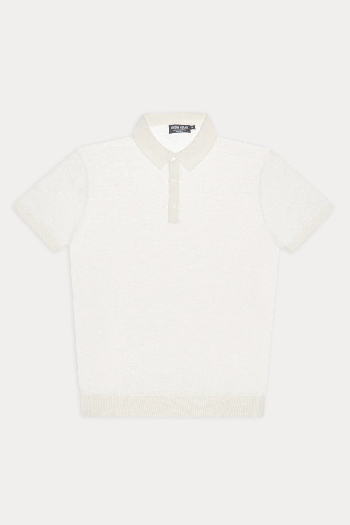 Antony Morato Regular Fit Keten Örgü Polo Yaka T-shirt-T-shirt-Libas