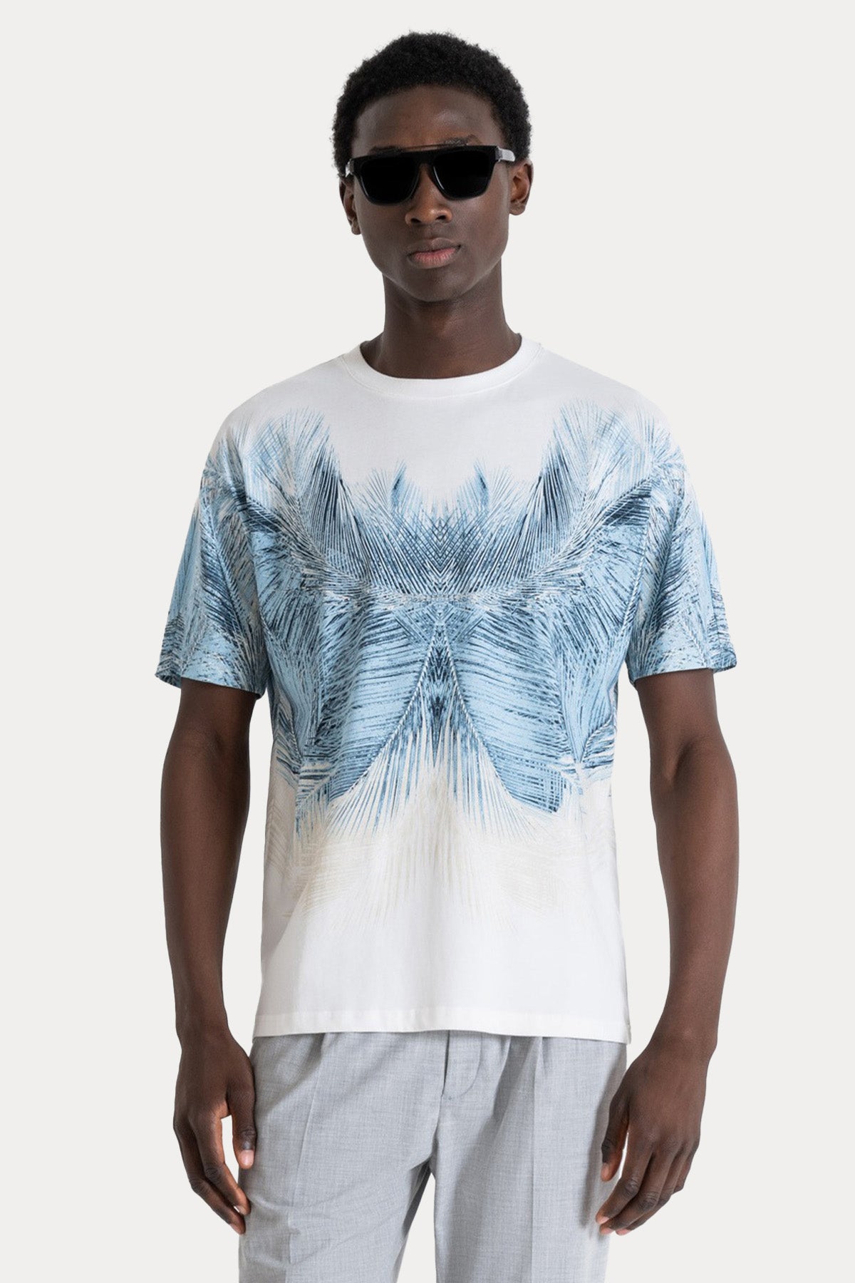Antony Morato Regular Fit Yuvarlak Yaka Desenli T-shirt-T-shirt-Libas