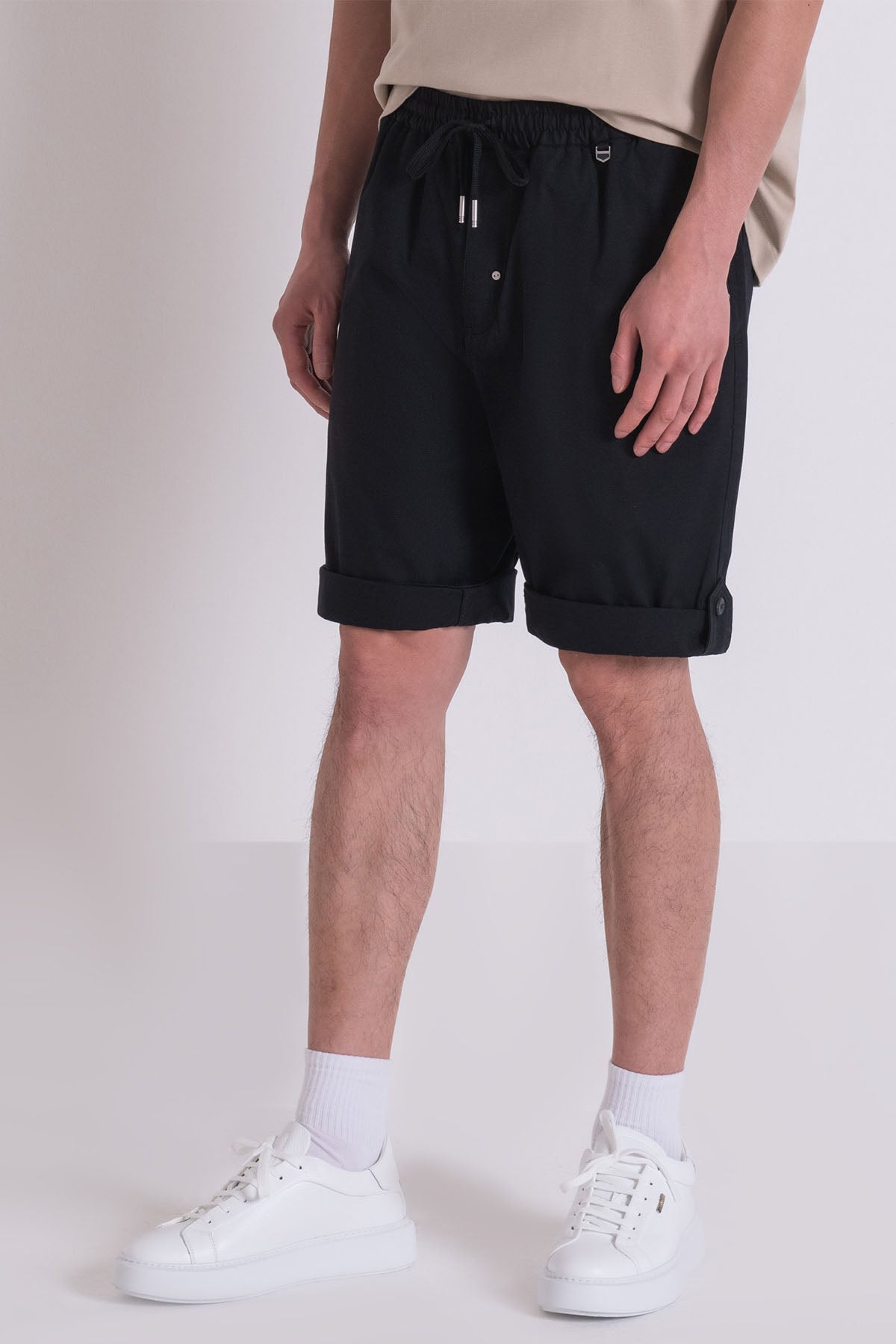 Antony Morato Steven Regular Fit Beli Lastikli Yandan Cepli Şort-Şort-Libas