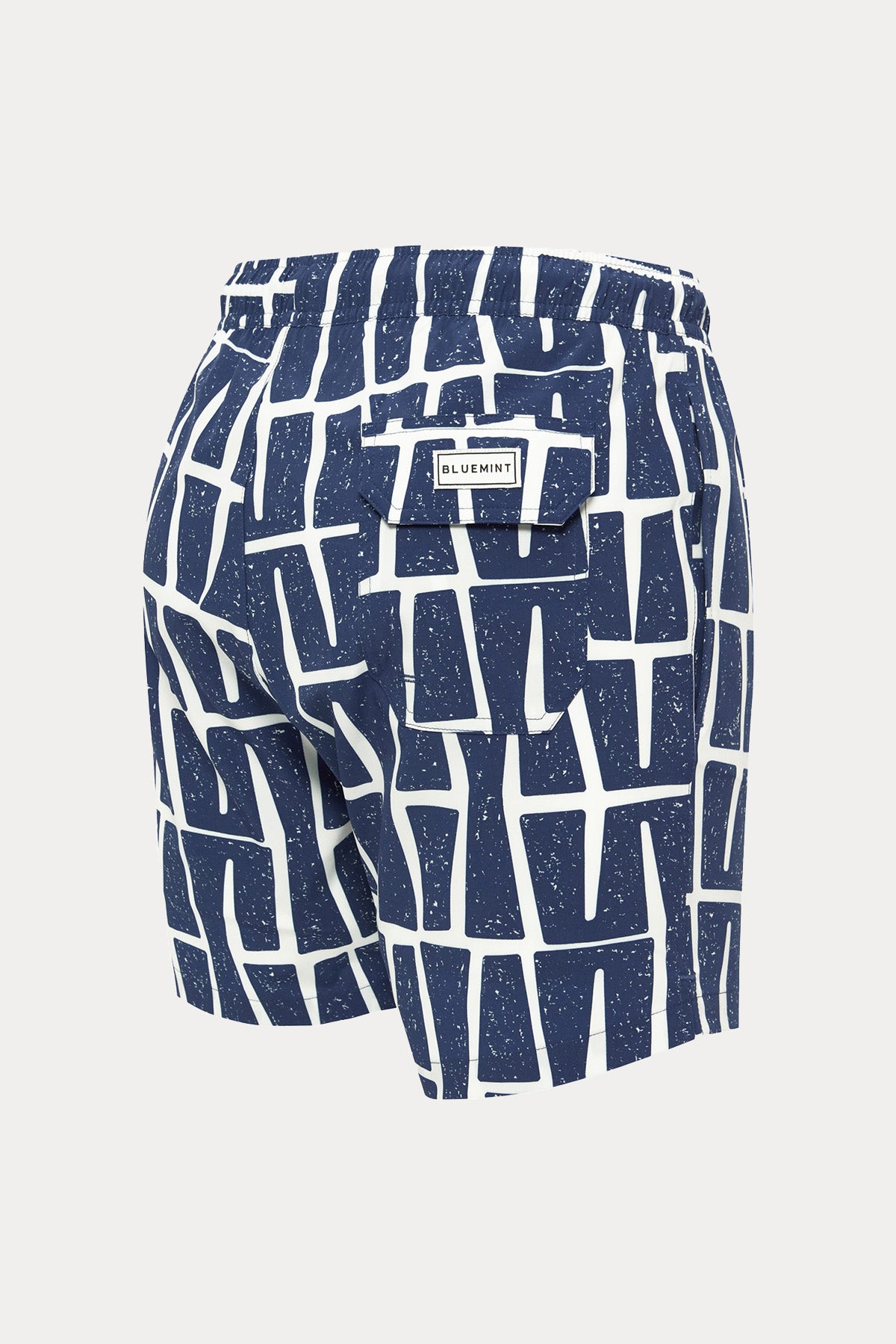 Bluemint Arthus Stretch Navy Bricks Şort Mayo