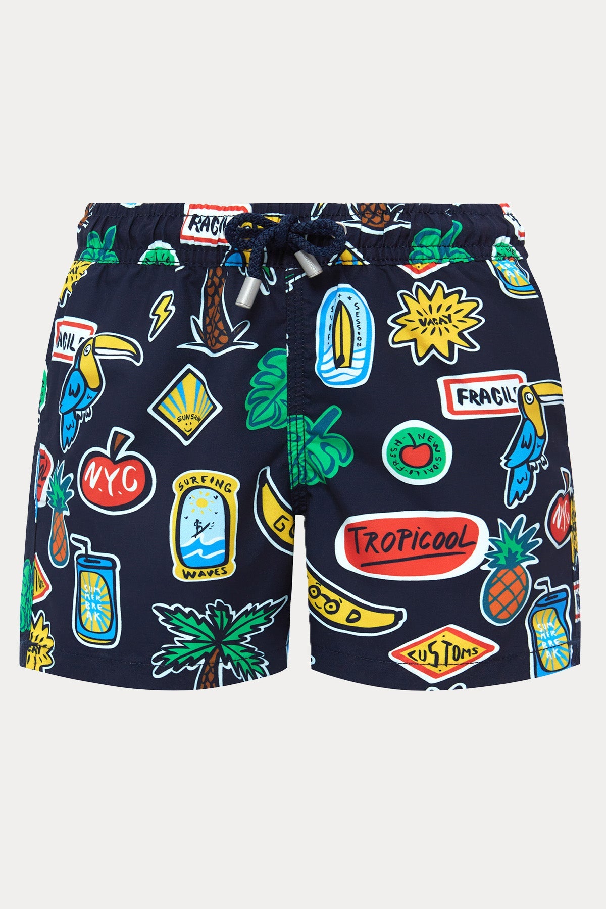 Bluemint Kids 2-6 Yaş Erkek Çocuk Arthus Navy City Şort Mayo-Şort Mayo-Libas