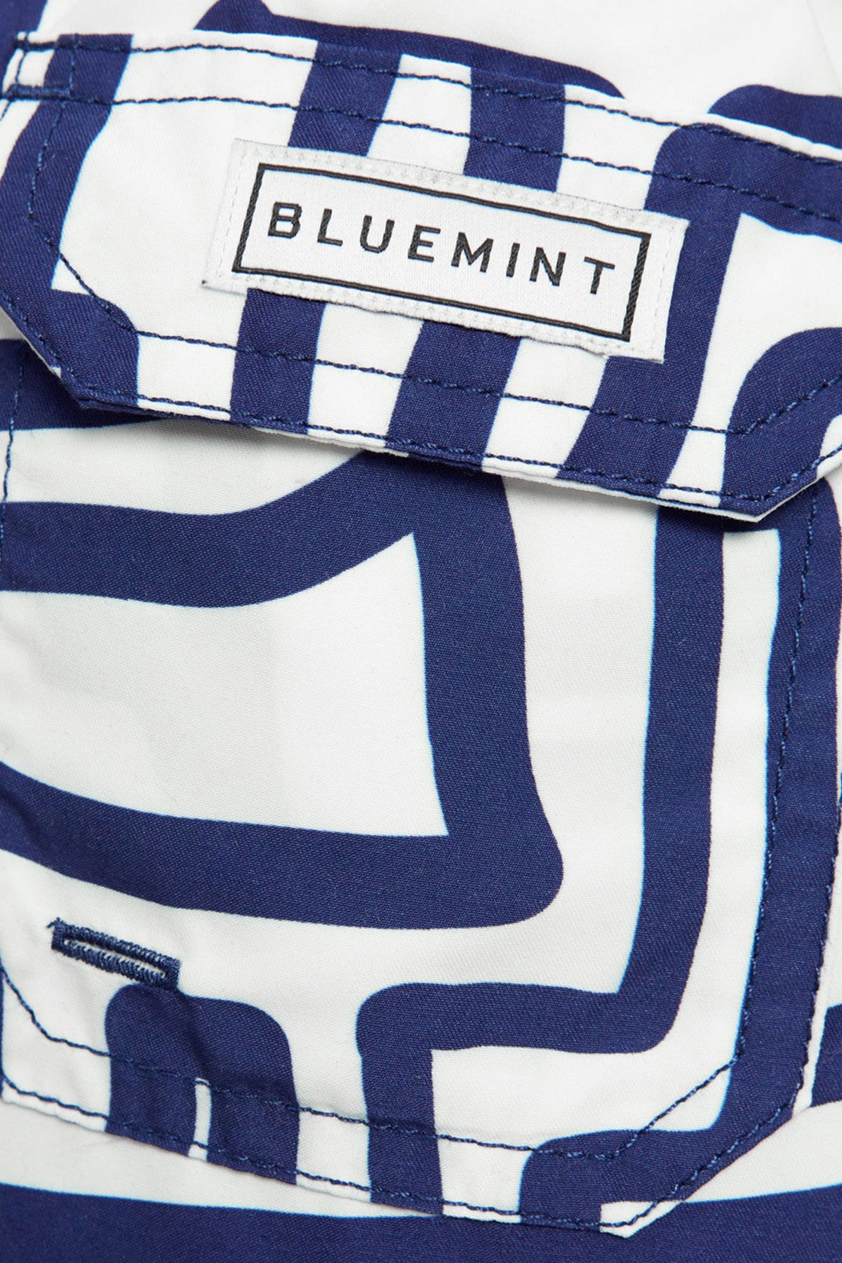 Bluemint Kids 2-12 Yaş Erkek Çocuk Arthus White Maze Şort Mayo