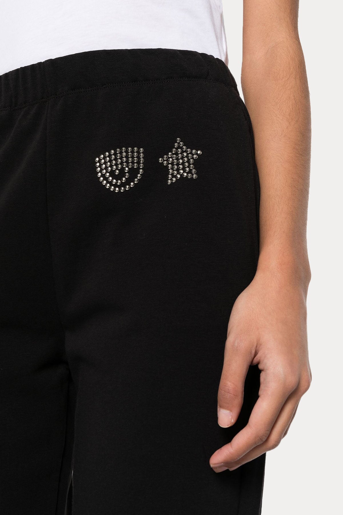 Chiara Ferragni Beli Lastikli Trok Logolu Eşofman Altı