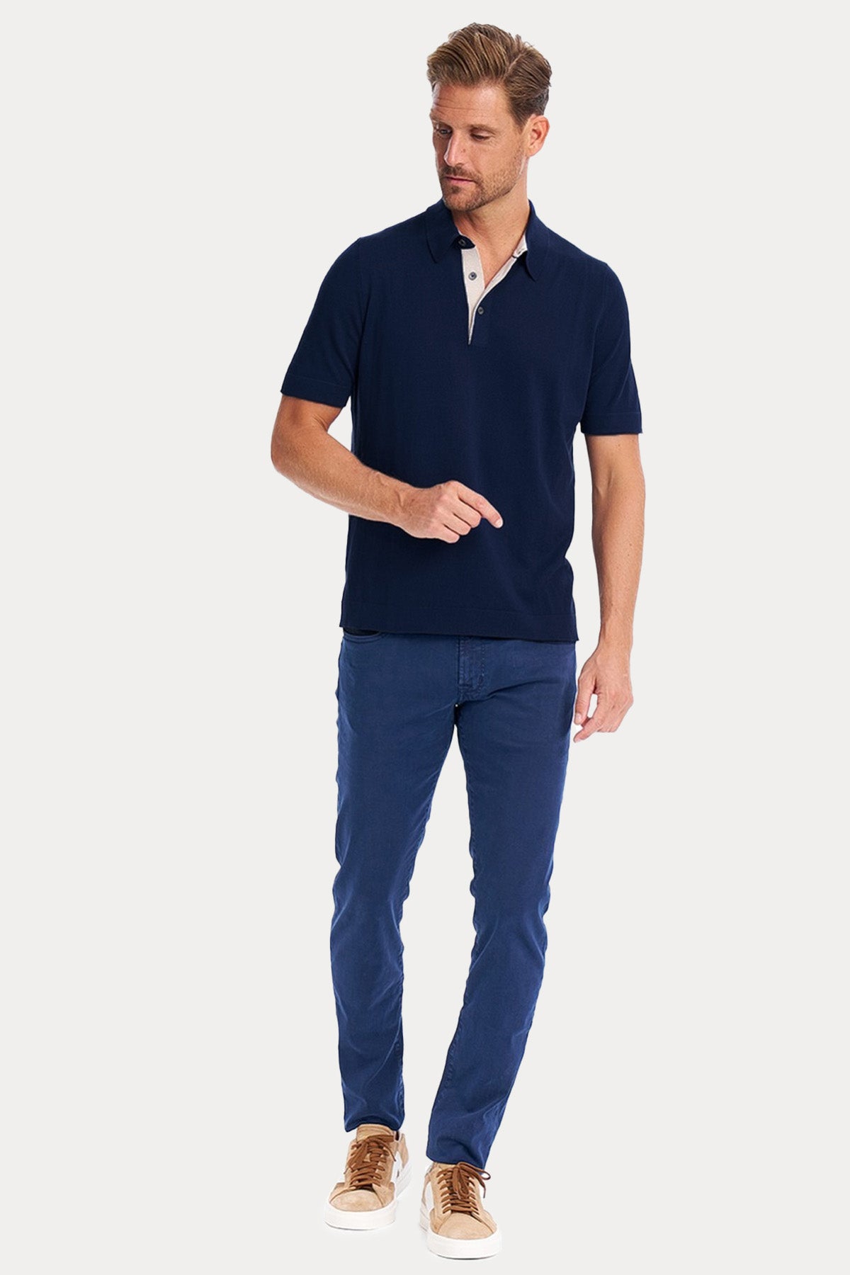 Gran Sasso Polo Yaka T-shirt-T-shirt-Libas