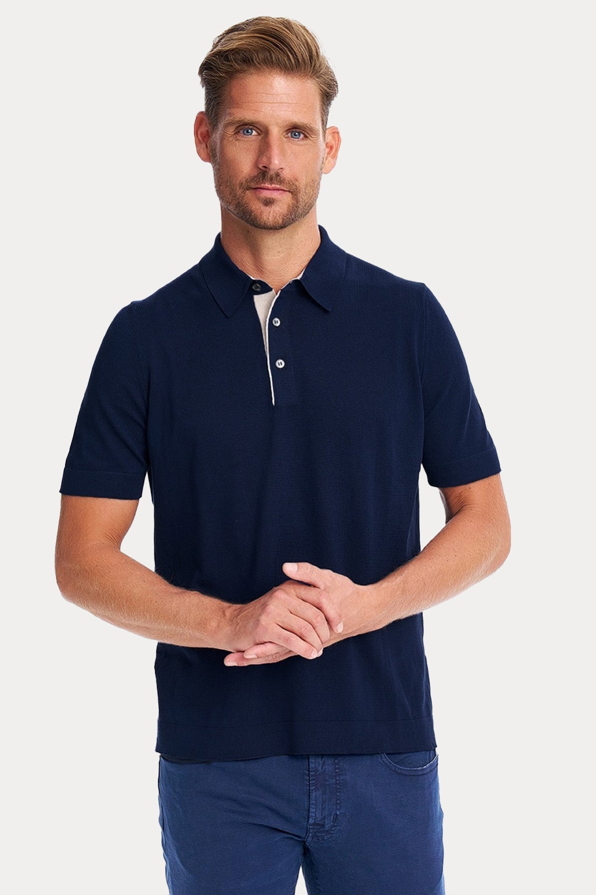 Gran Sasso Polo Yaka T-shirt-T-shirt-Libas
