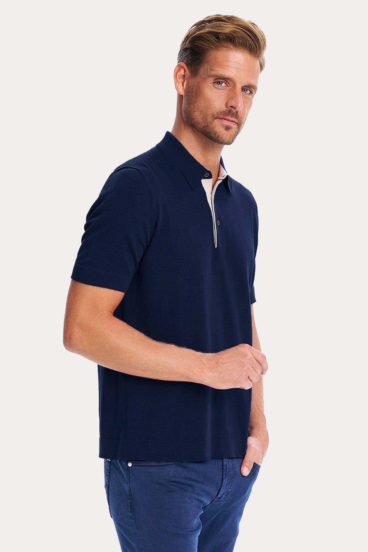 Gran Sasso Polo Yaka T-shirt-T-shirt-Libas