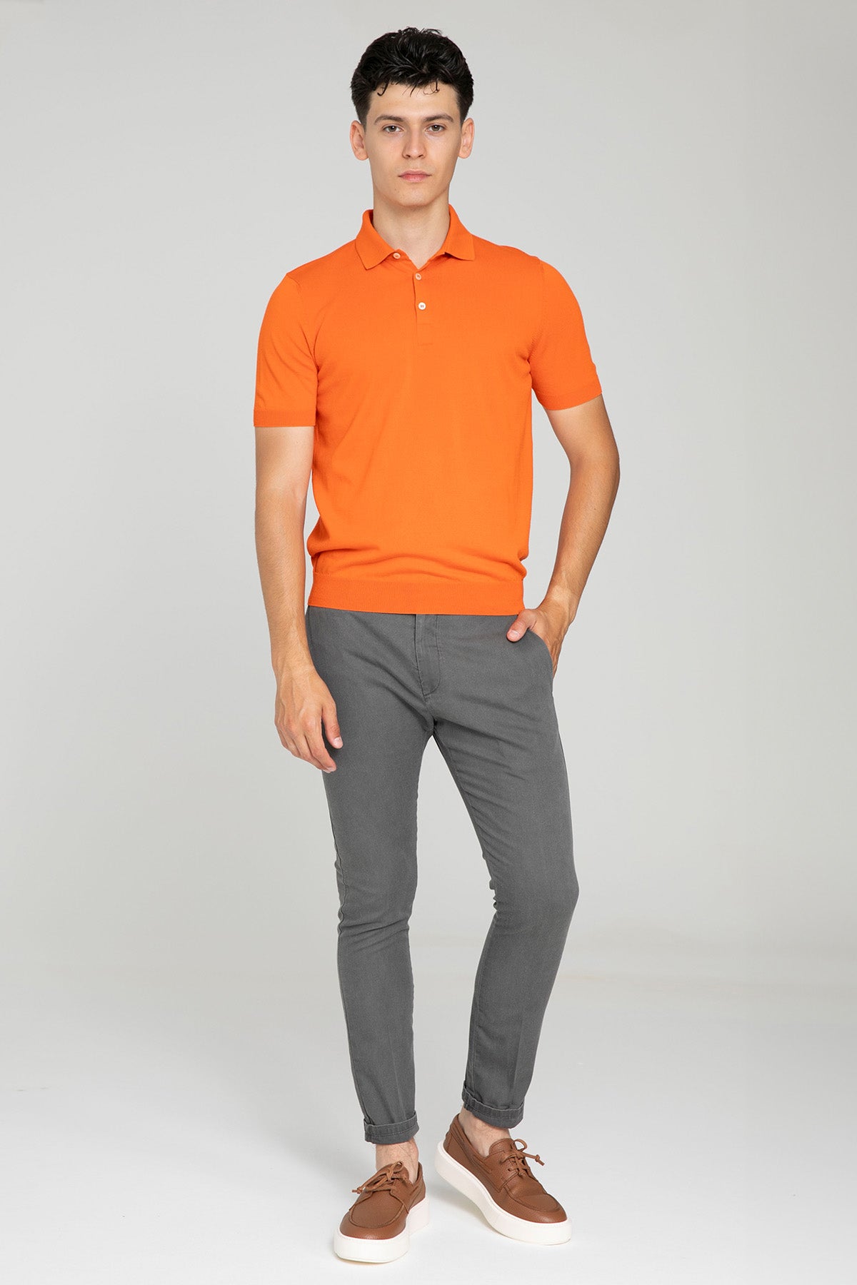 Gran Sasso Polo Yaka T-shirt-T-shirt-Libas