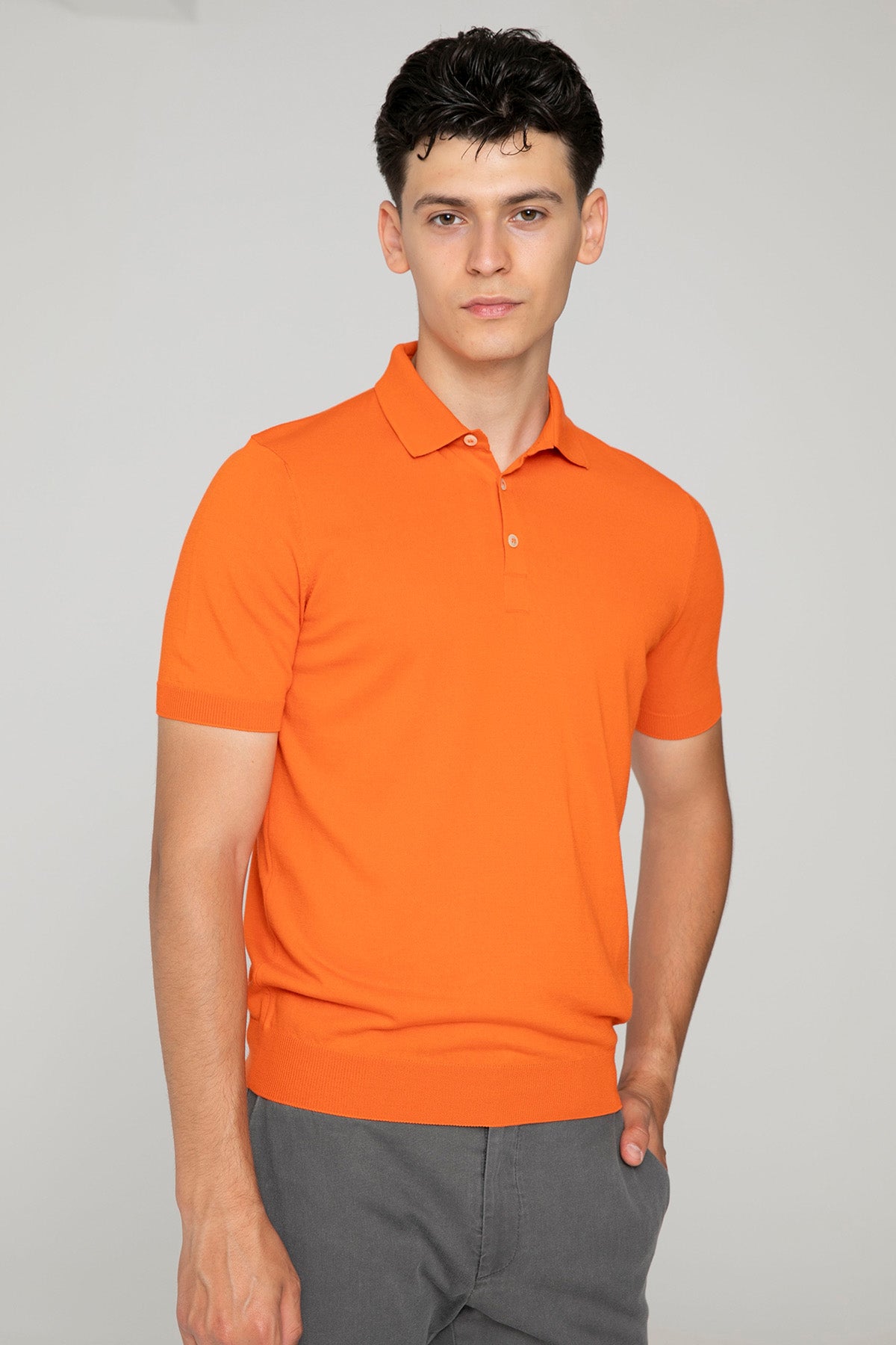 Gran Sasso Polo Yaka T-shirt-T-shirt-Libas