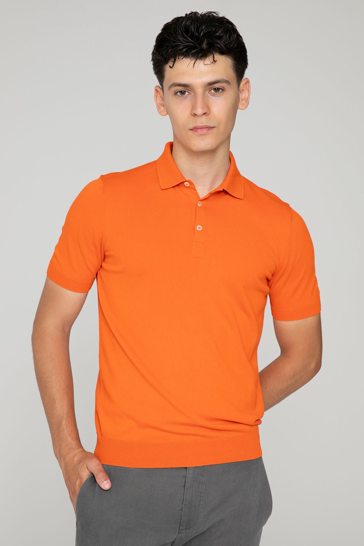 Gran Sasso Polo Yaka T-shirt-T-shirt-Libas