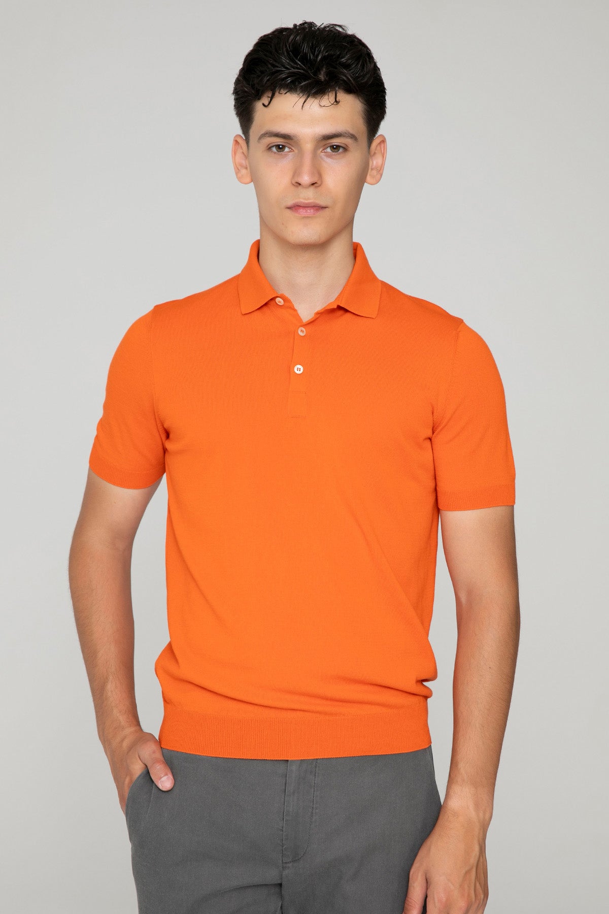 Gran Sasso Polo Yaka T-shirt-T-shirt-Libas