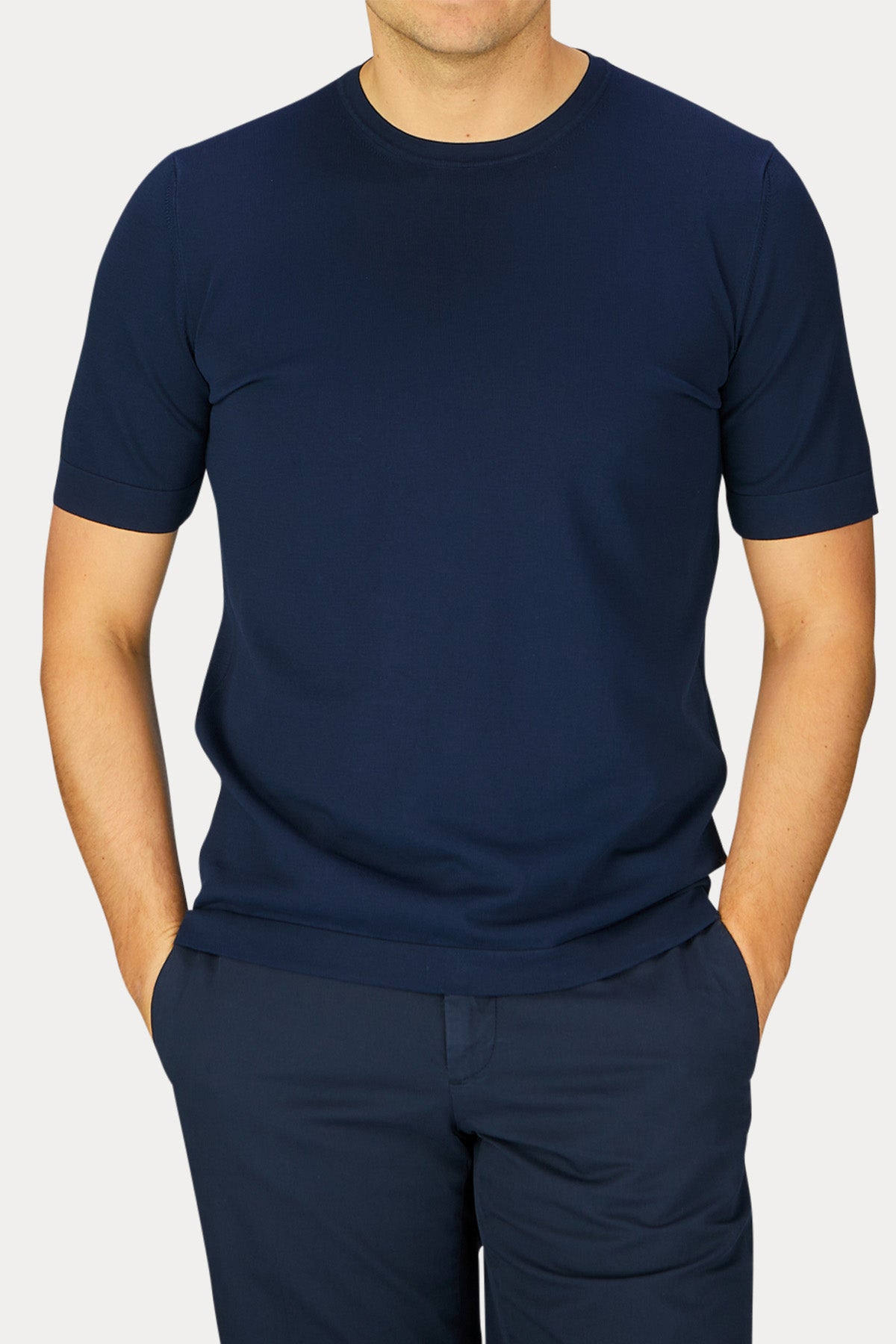 Gran Sasso Slim Fit Yuvarlak Yaka T-shirt-T-shirt-Libas