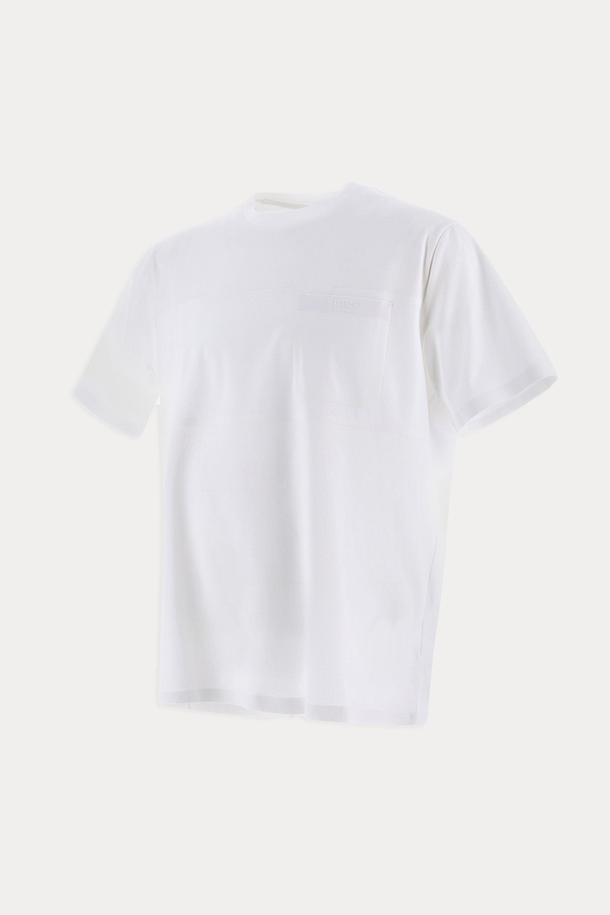 Herno Yuvarlak Yaka Cep Detaylı Logolu Streç T-shirt-T-shirt-Libas