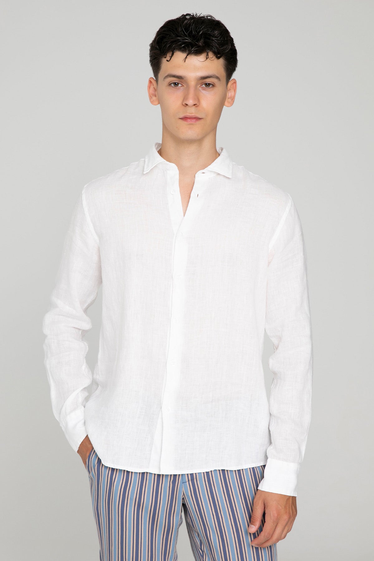 Fradi Relaxed Fit Keten Gömlek