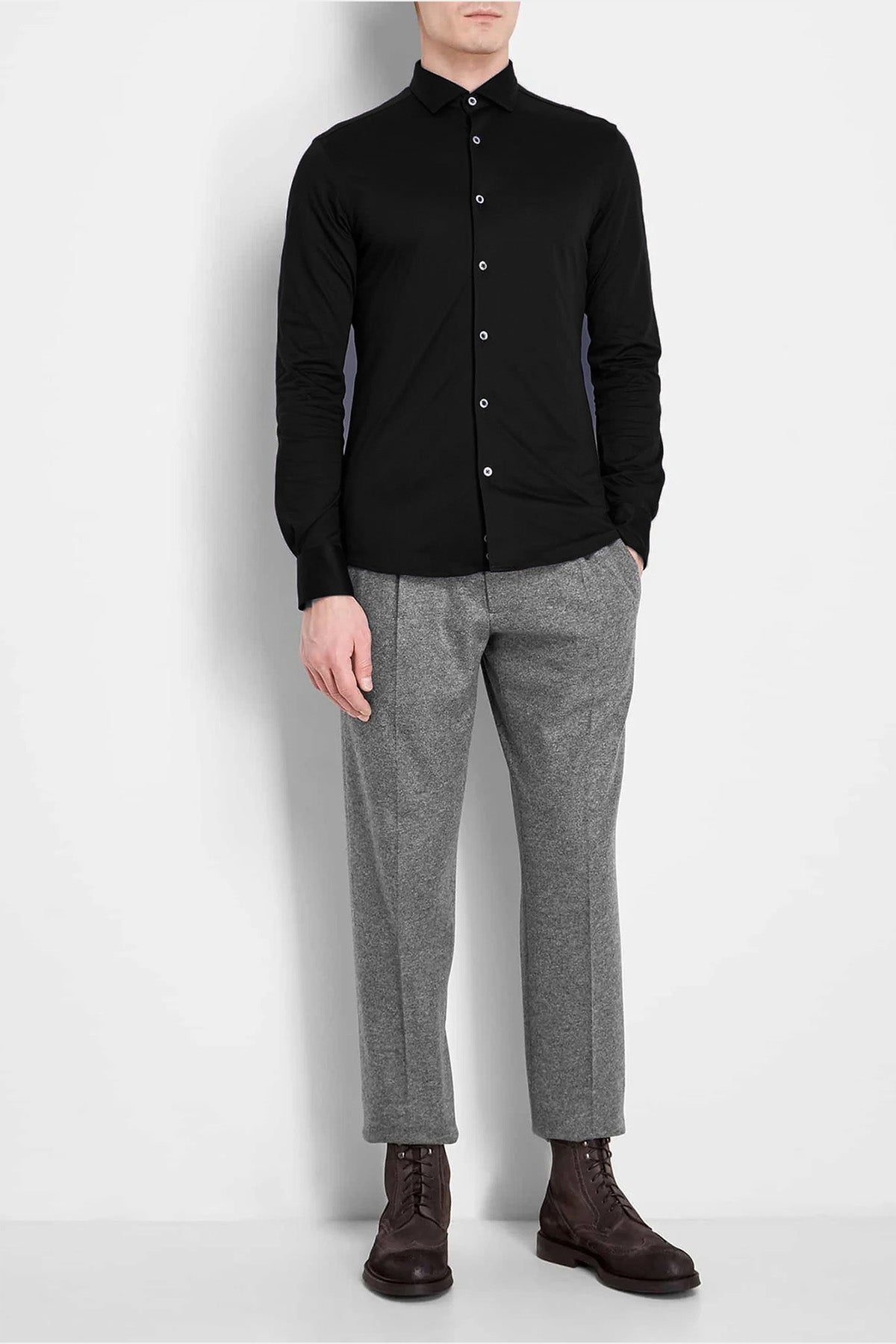 Fradi Slim Fit Klasik Yaka Gömlek-Gömlek-Libas