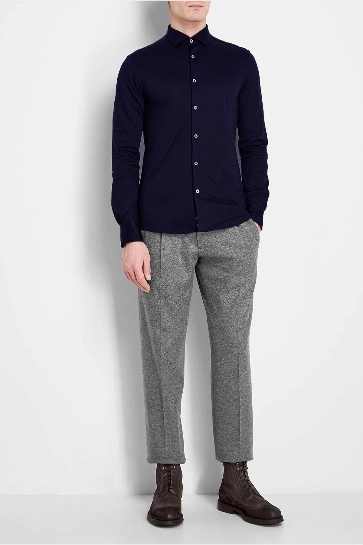 Fradi Slim Fit Klasik Yaka Gömlek-Gömlek-Libas
