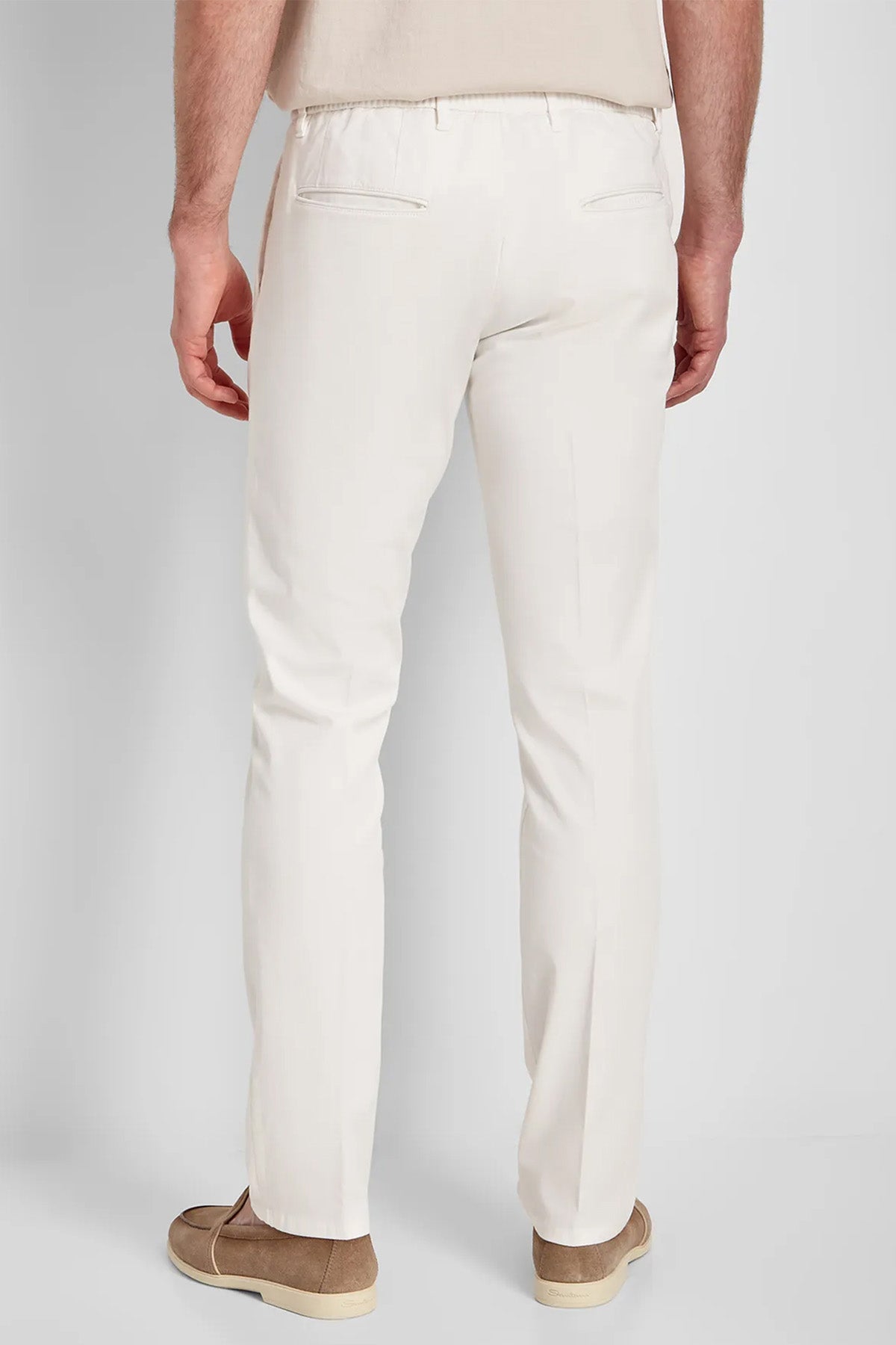 Fradi Slim Fit Beli Lastikli Yandan Cepli Tek Pile Pantolon-Pantolon-Libas