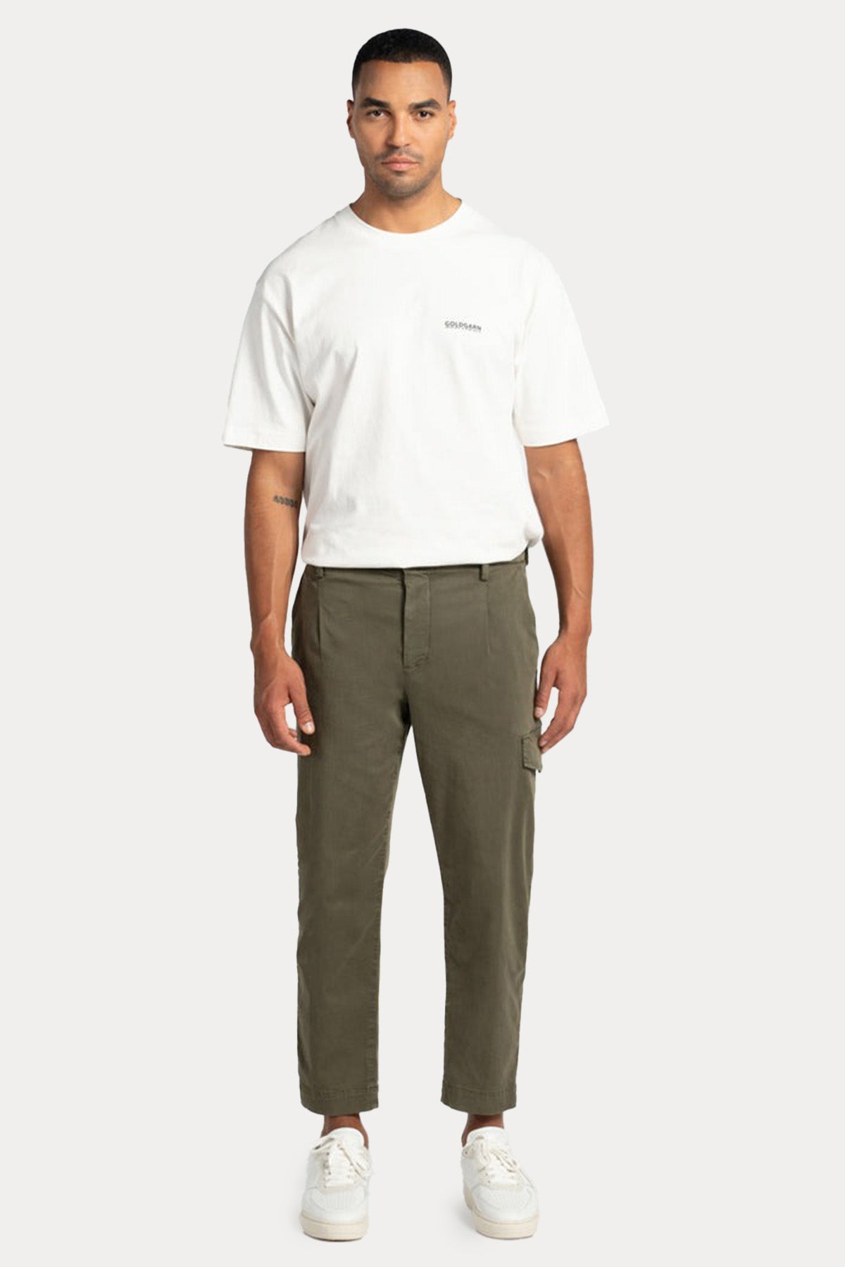 Goldgarn Collini Cool Fit Tek Pile Beli Lastikli Kargo Cepli Pantolon-Pantolon-Libas