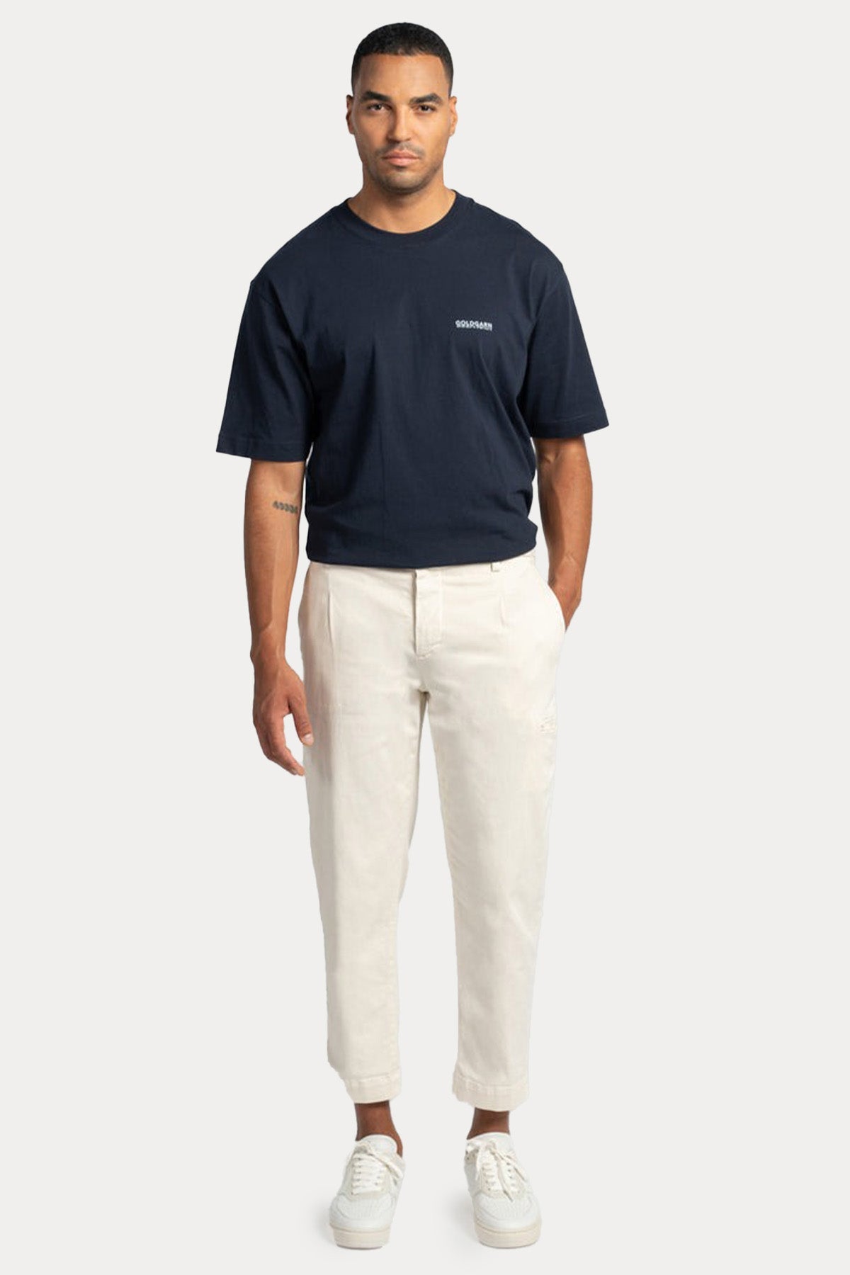 Goldgarn Collini Cool Fit Tek Pile Beli Lastikli Kargo Cepli Pantolon-Pantolon-Libas
