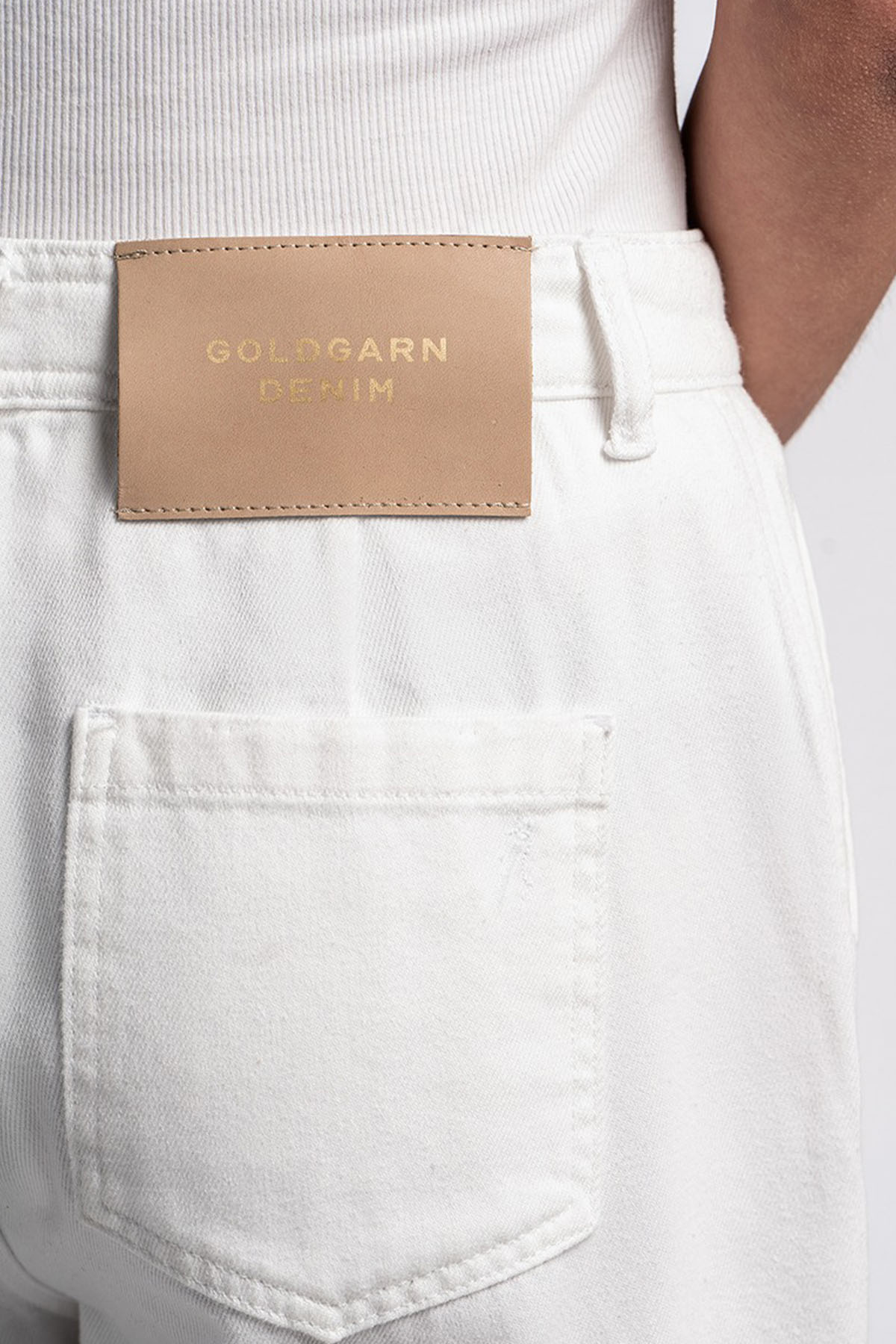 Goldgarn Cargo Wide Straight Leg Fit Kargo Cepli Jeans