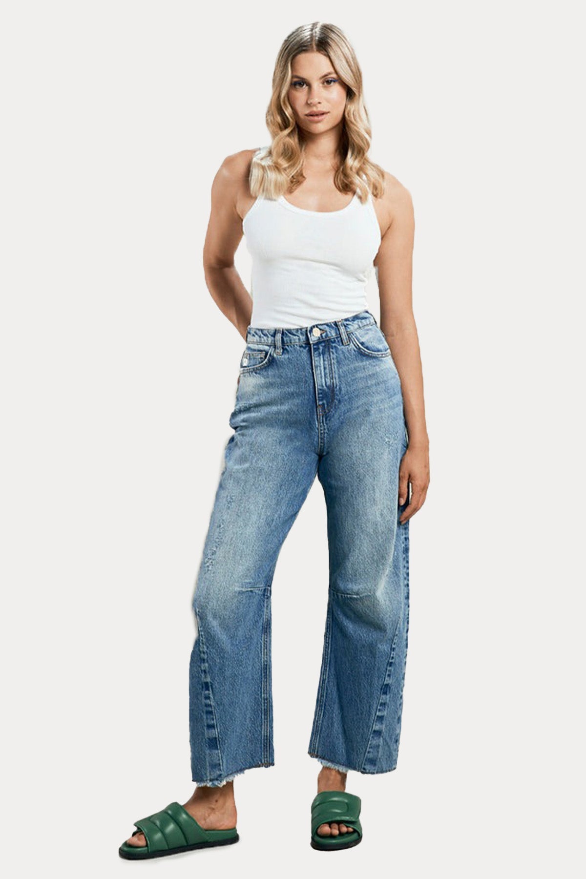 Goldgarn X-Tra Balloon Fit Crop Jeans-Jeans-Libas