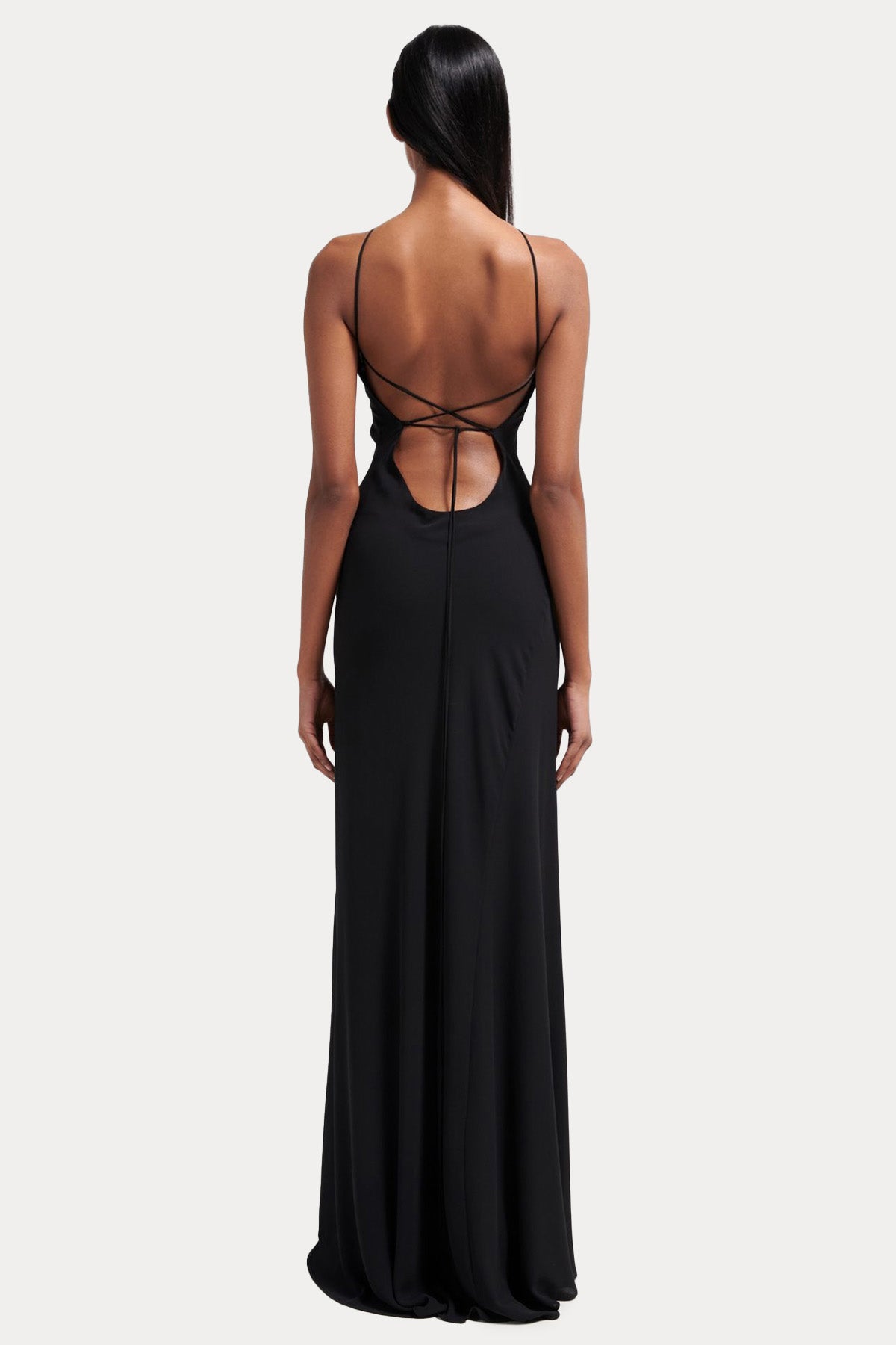 Stelios Koudounaris Sırt Dekolteli Maxi Abiye Elbise