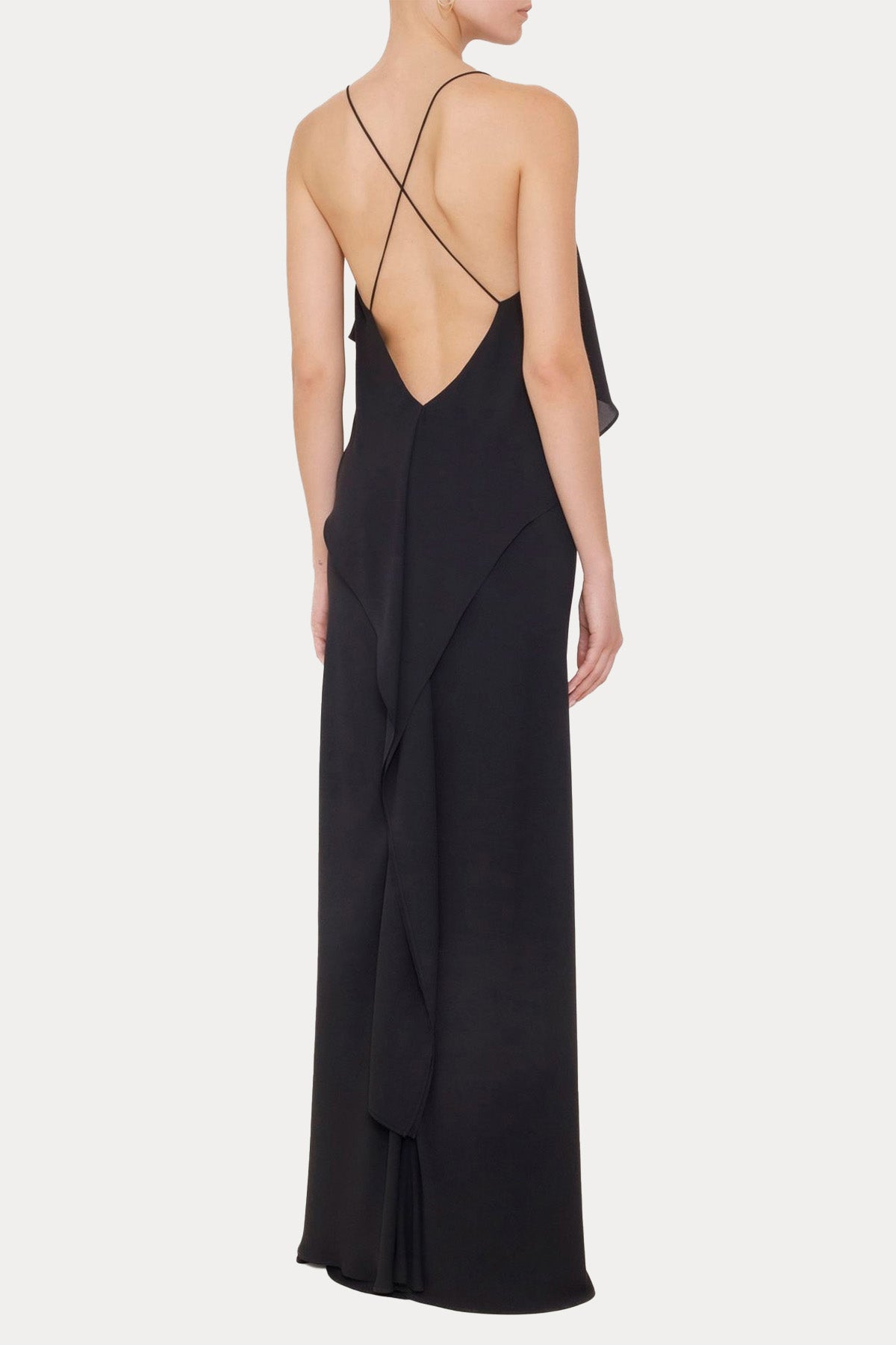 Stelios Koudounaris Sırt Dekolteli Maxi Abiye Elbise