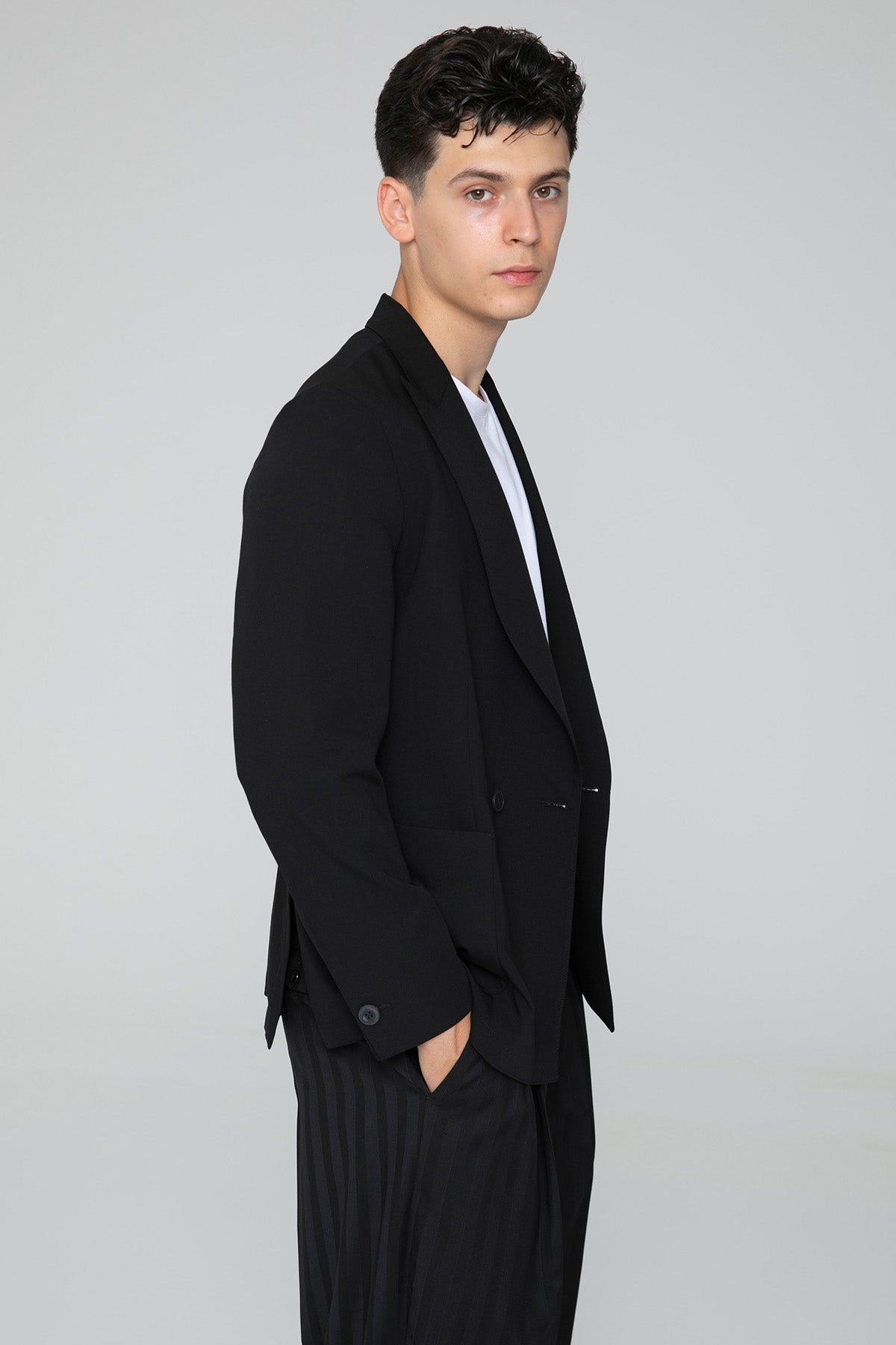 Tombolini Slim Fit Kruvaze Blazer Ceket-Ceket-Libas