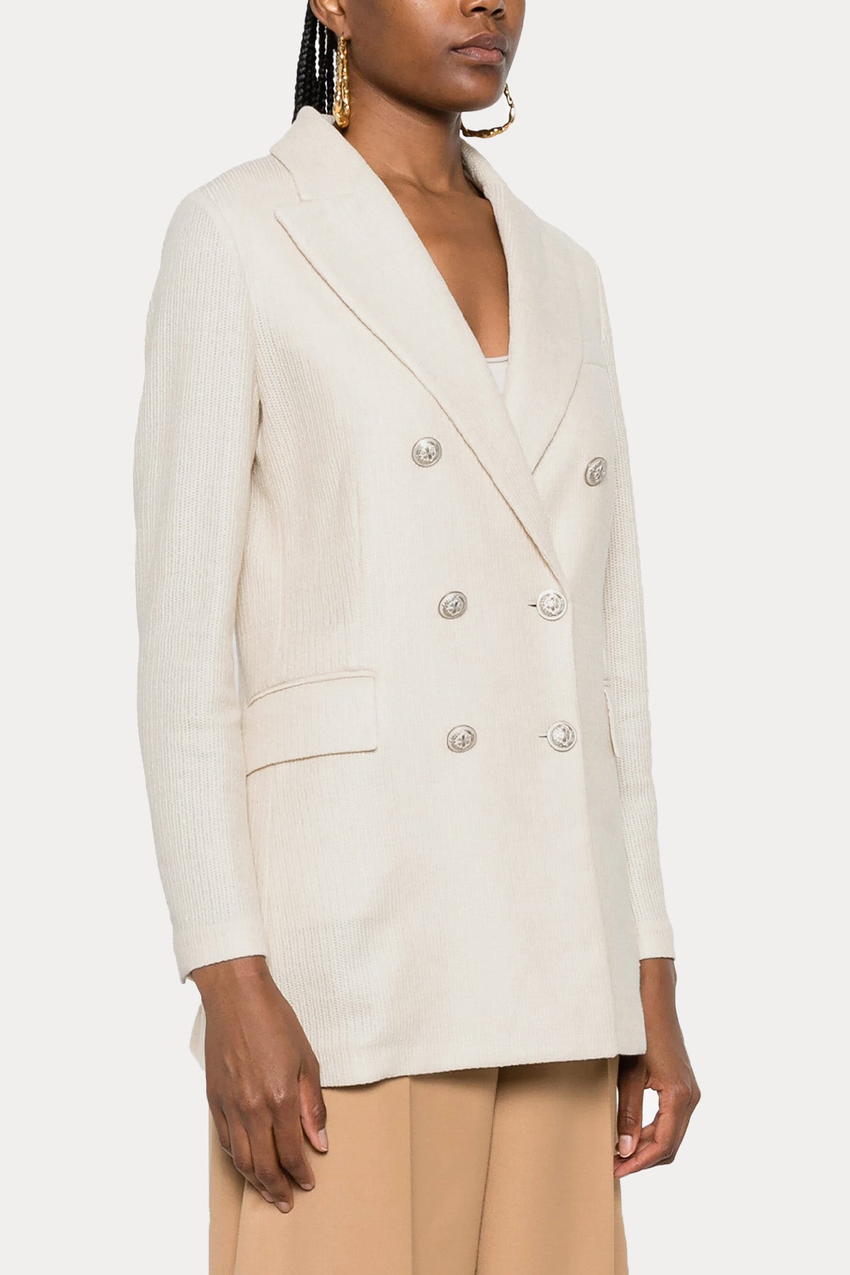 Circolo 1901 Spor Kruvaze Blazer Ceket-Ceket-Libas