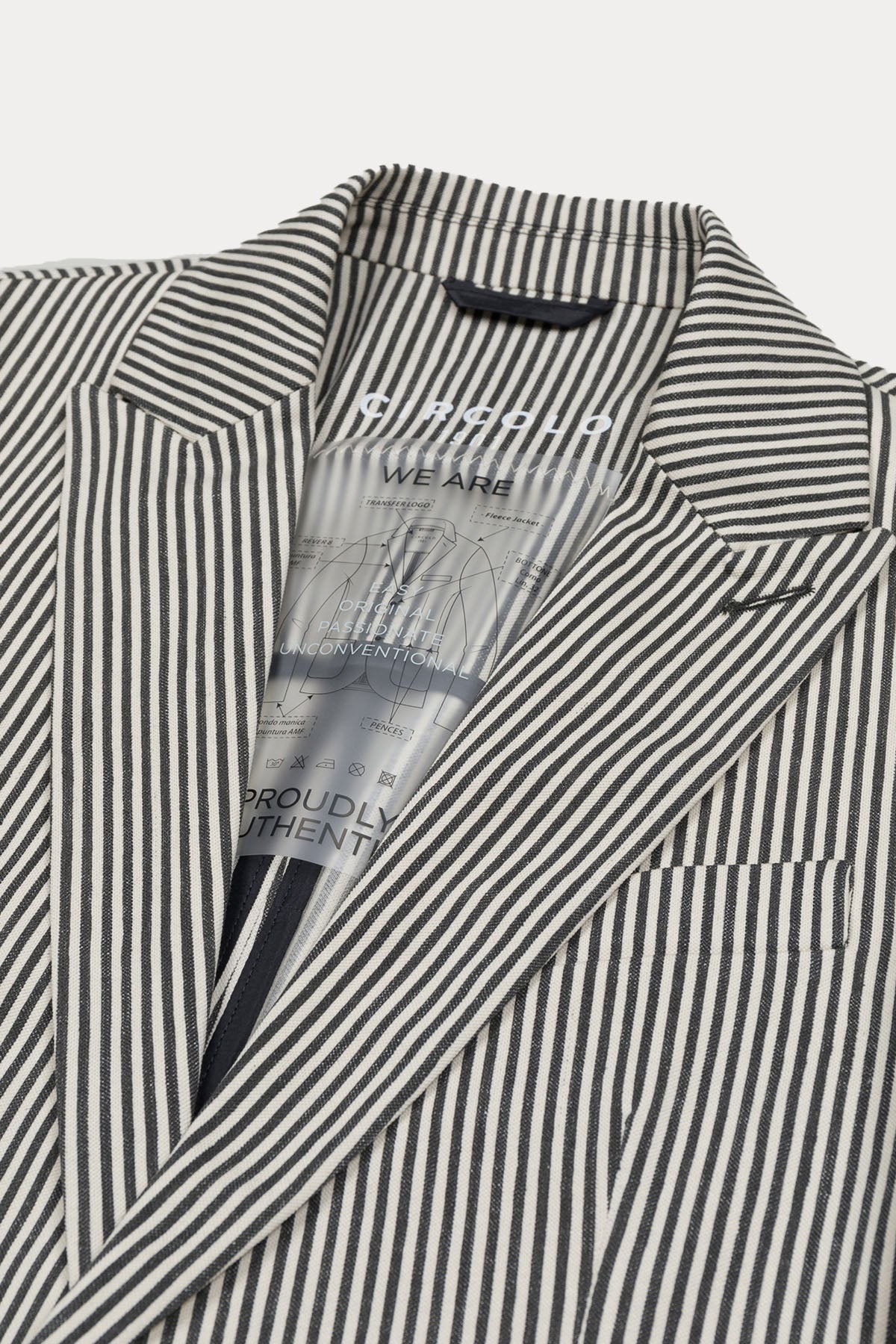 Circolo 1901 Slim Fit Çizgili Streç Blazer Ceket