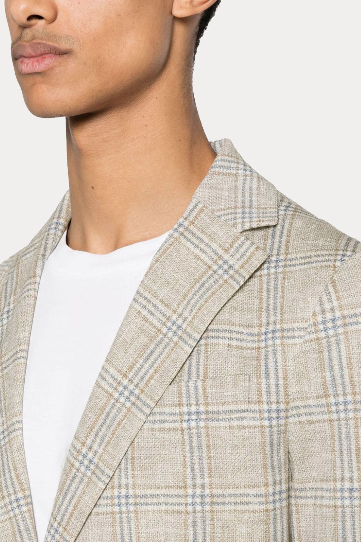 Circolo 1901 Slim Fit Ekoseli Streç Blazer Ceket-Ceket-Libas
