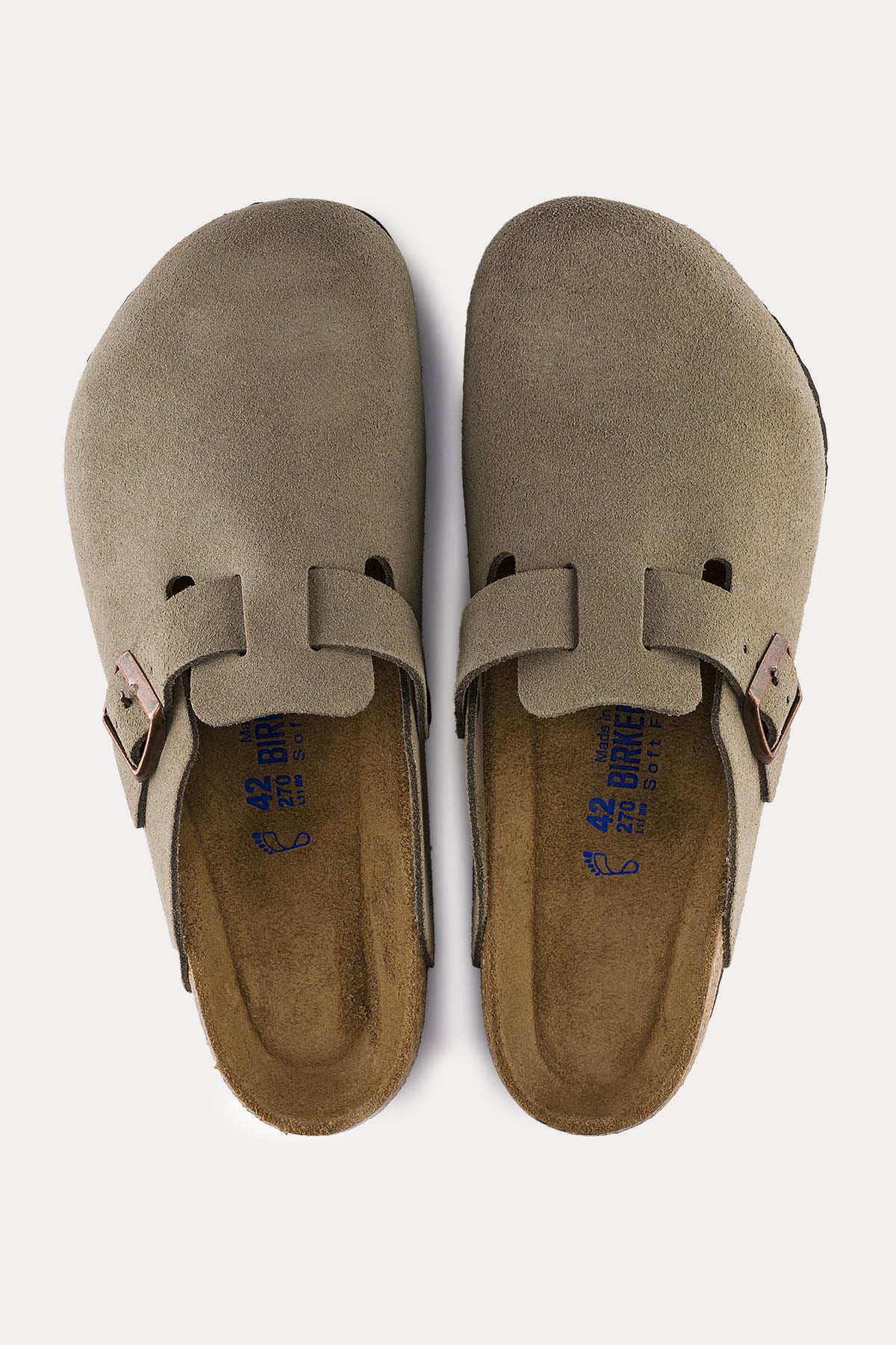 Birkenstock Boston Tek Tokalı Doğal Deri Terlik