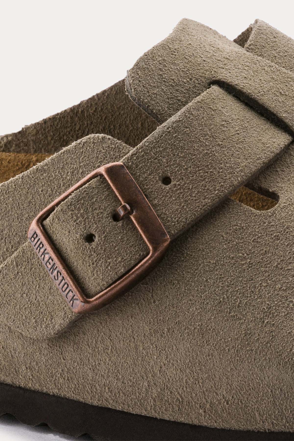 Birkenstock Boston Tek Tokalı Doğal Deri Terlik