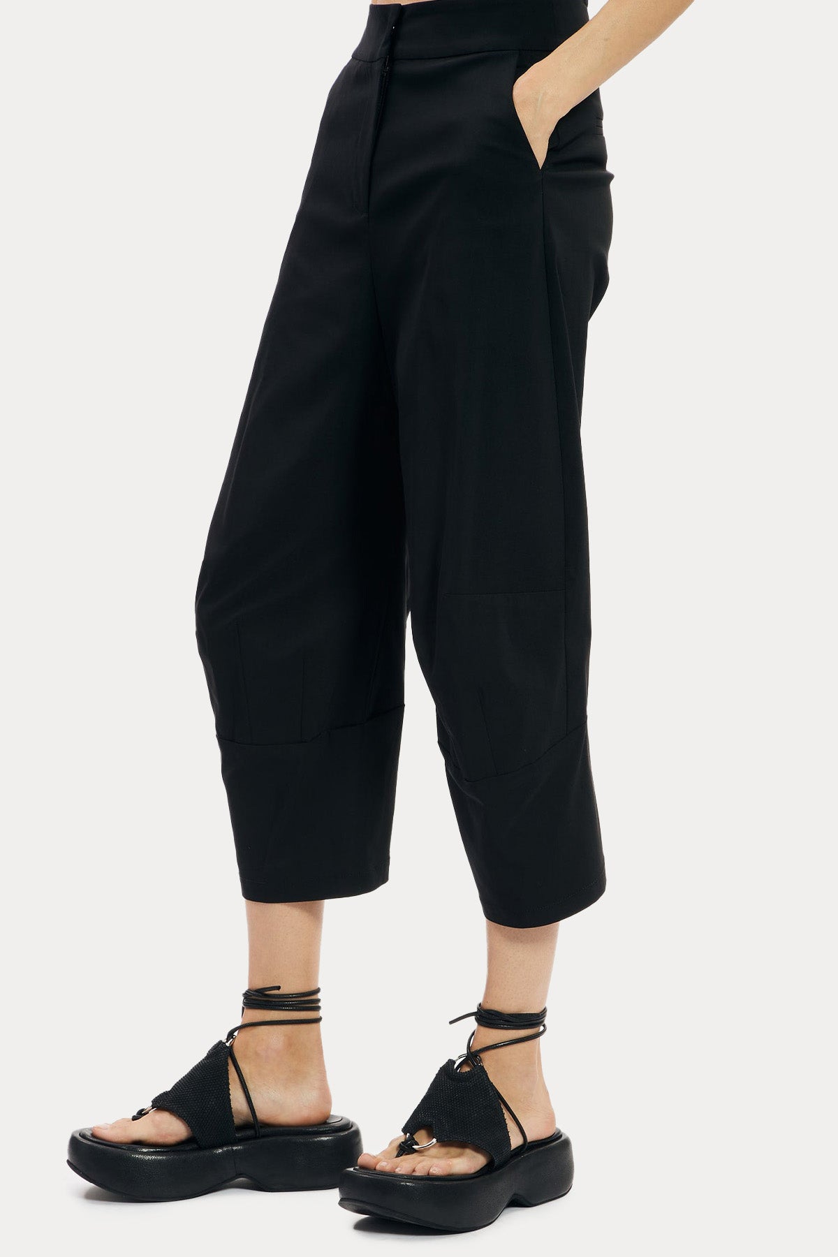 Ixos Yandan Cepli Streç Crop Pantolon