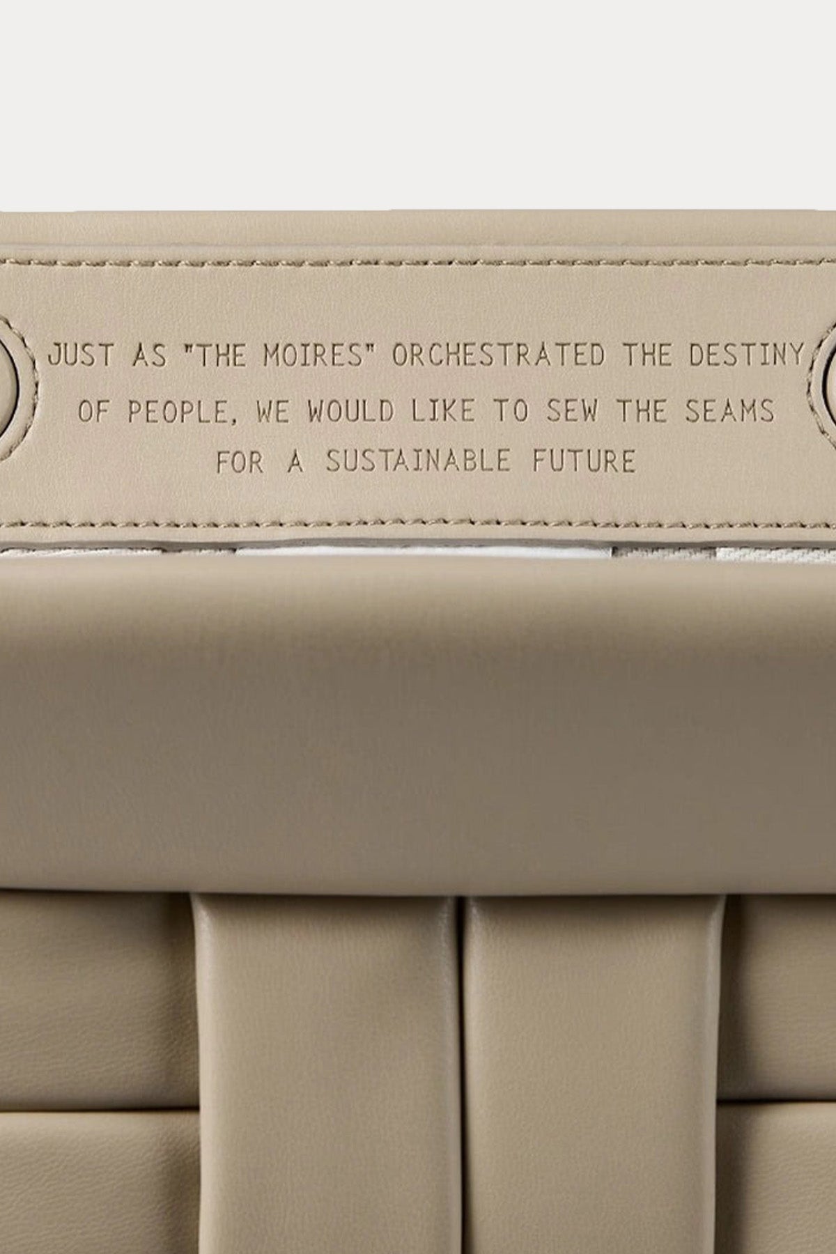 Themoire Örgü Deri Omuz Çantası