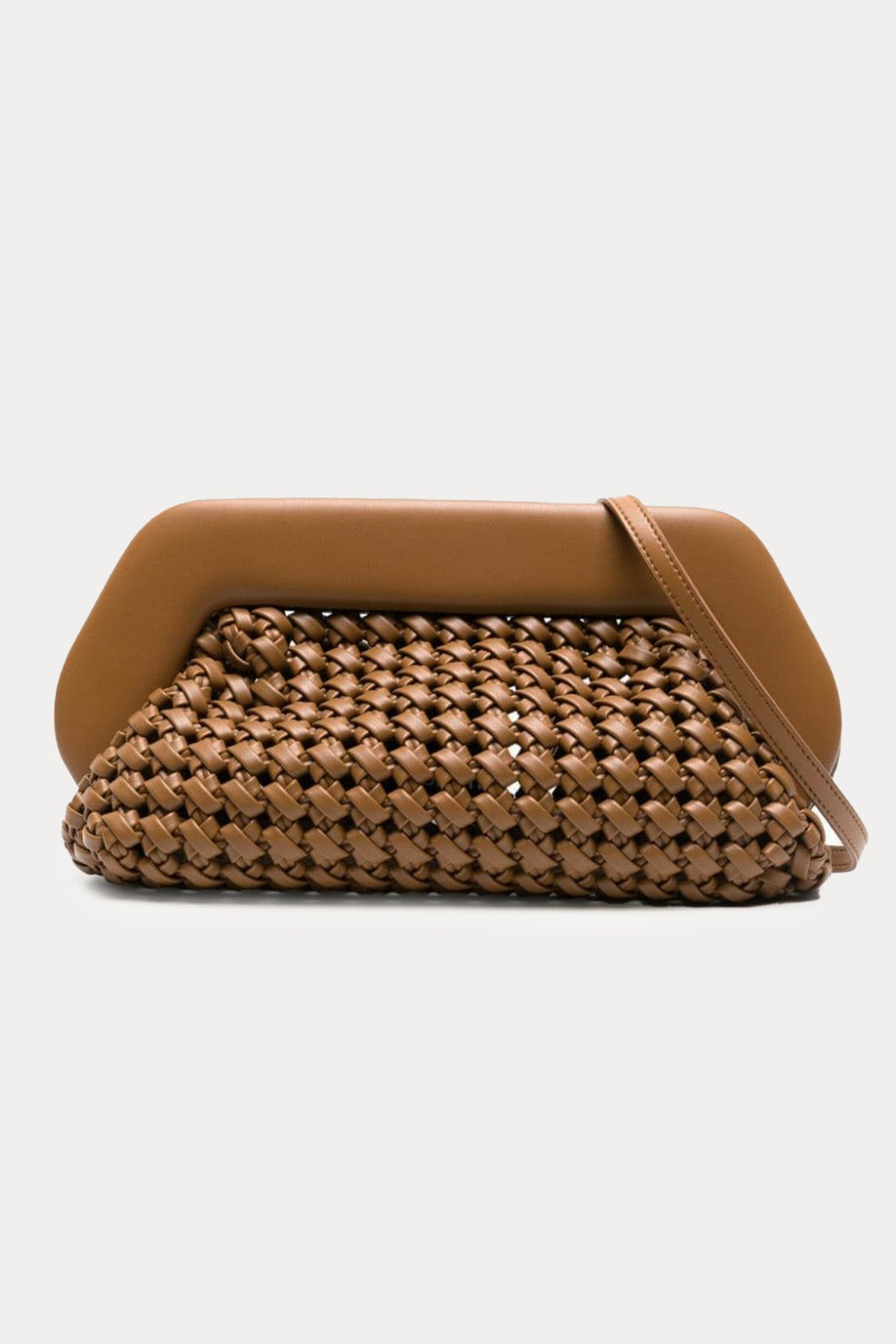 Themoire Örgü Deri Omuz Çantası